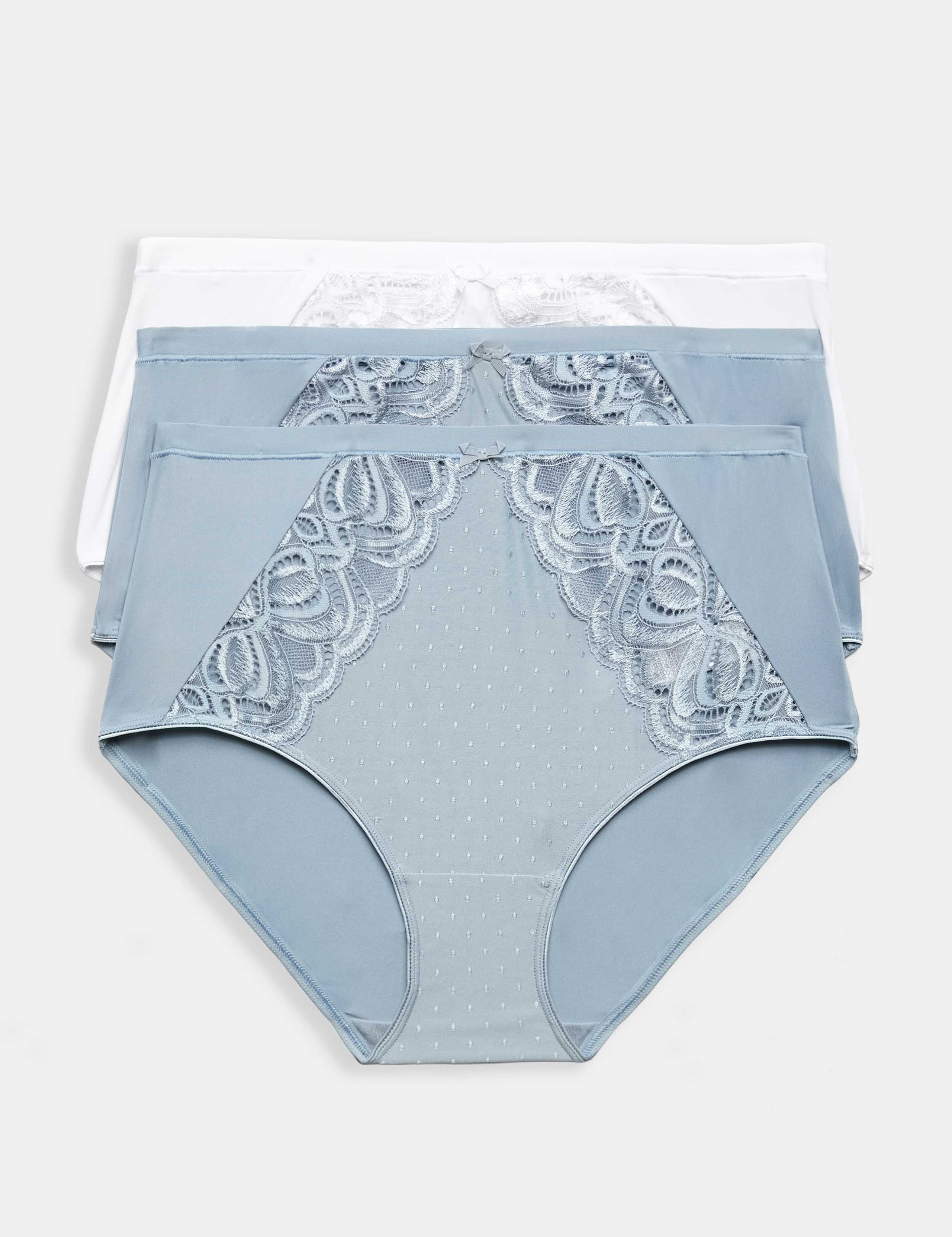 3pk Amelia Lace Full Briefs