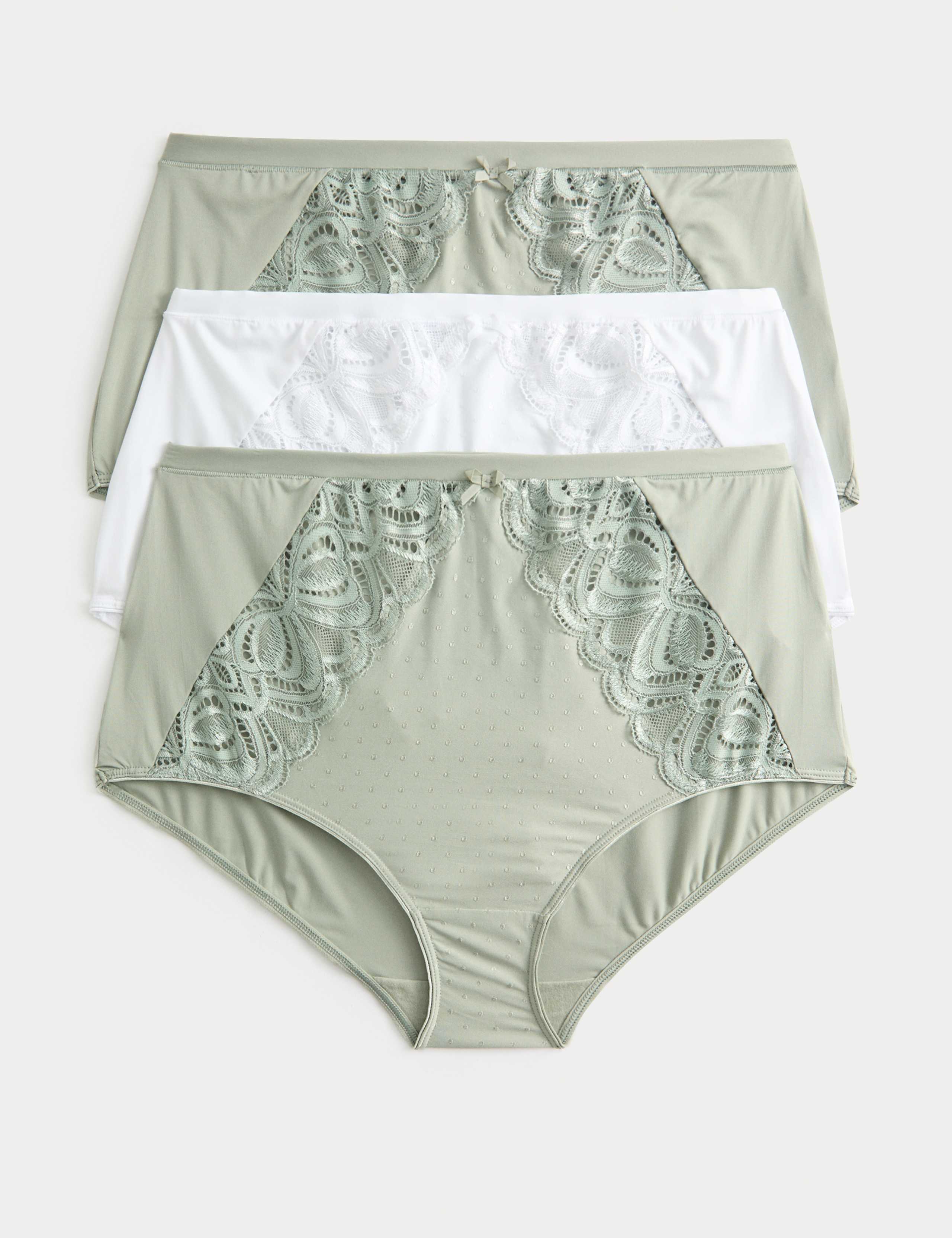 3pk Amelia Lace Full Briefs