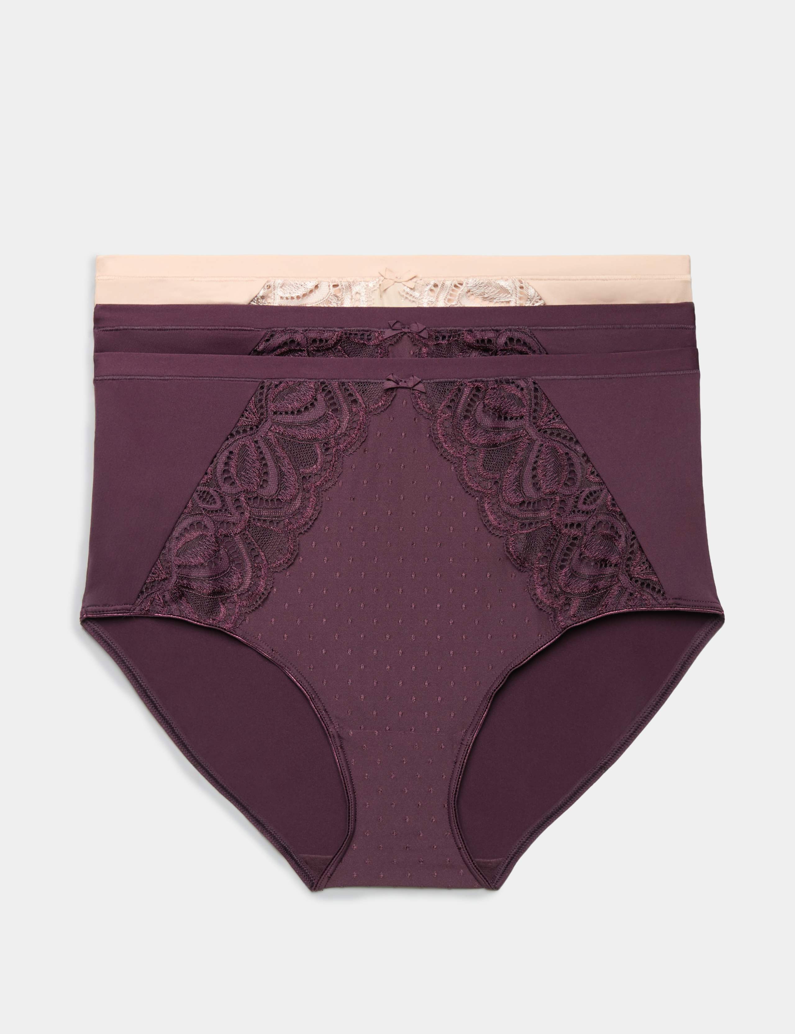 3pk Amelia Lace Full Briefs