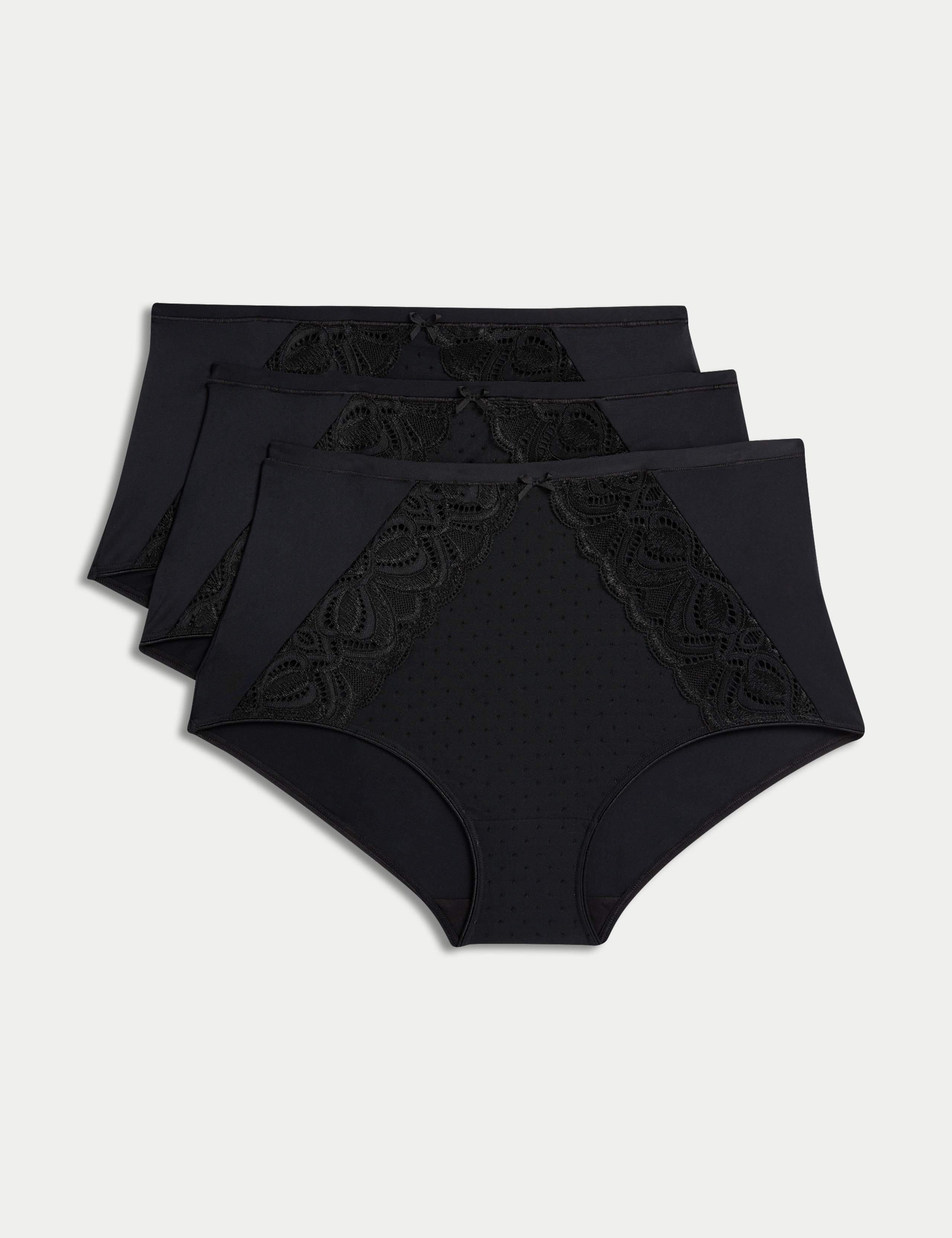 3pk Amelia Lace Full Briefs