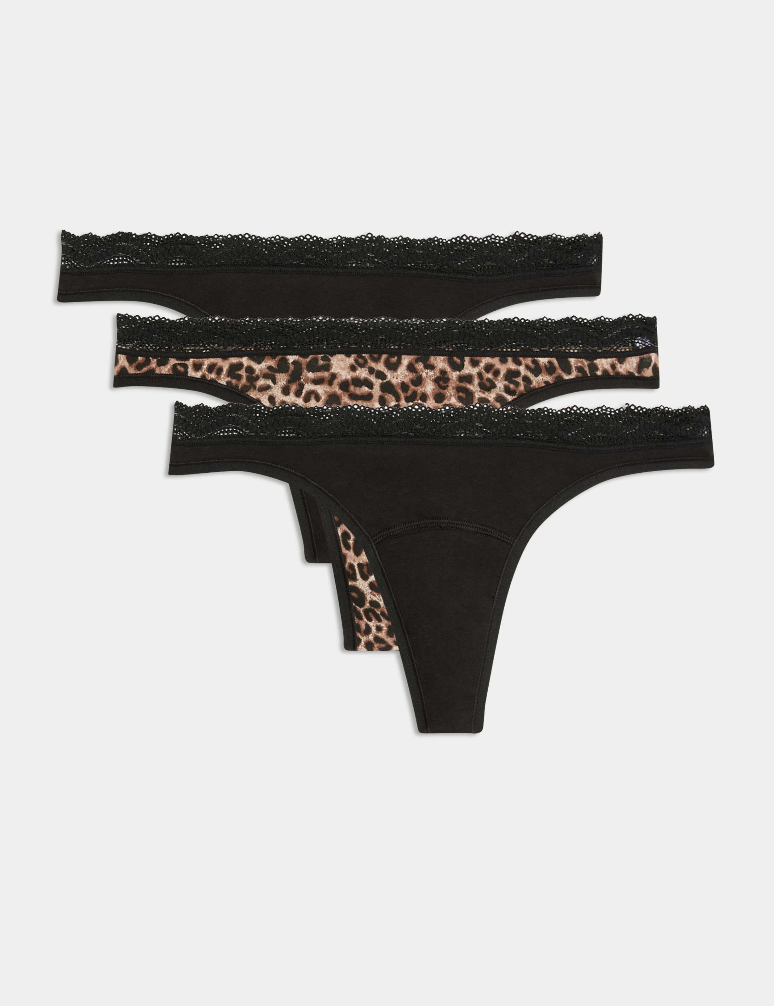 3pk Light Absorbency Period Thongs