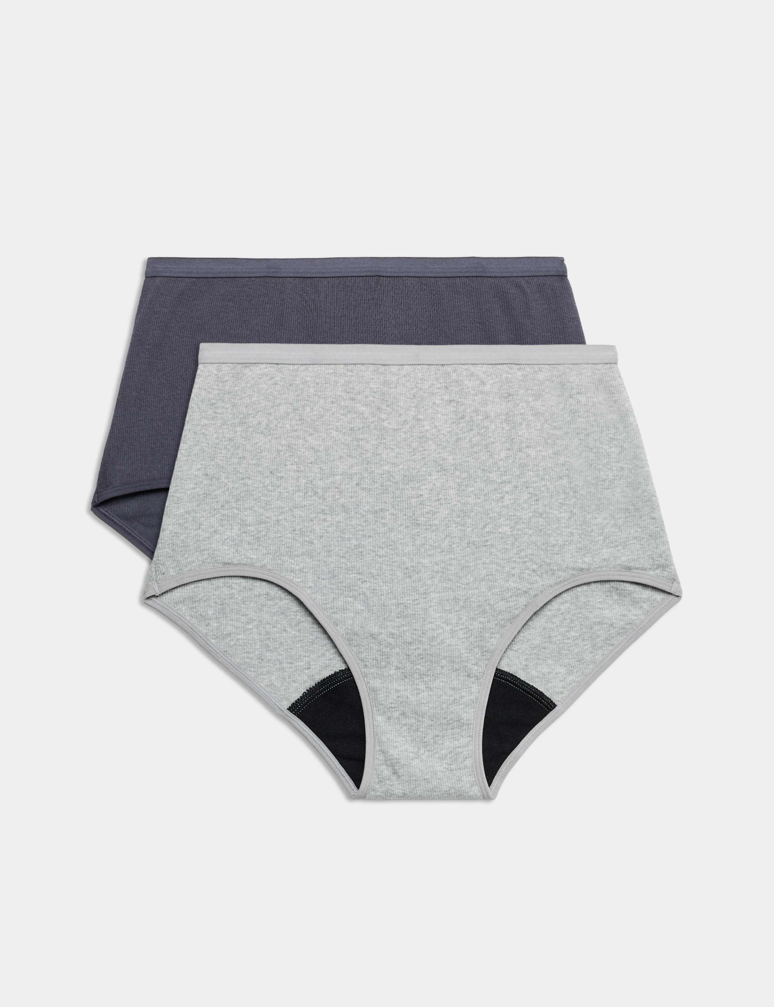 2 Pack Heavy Absorbency Period Full Briefs