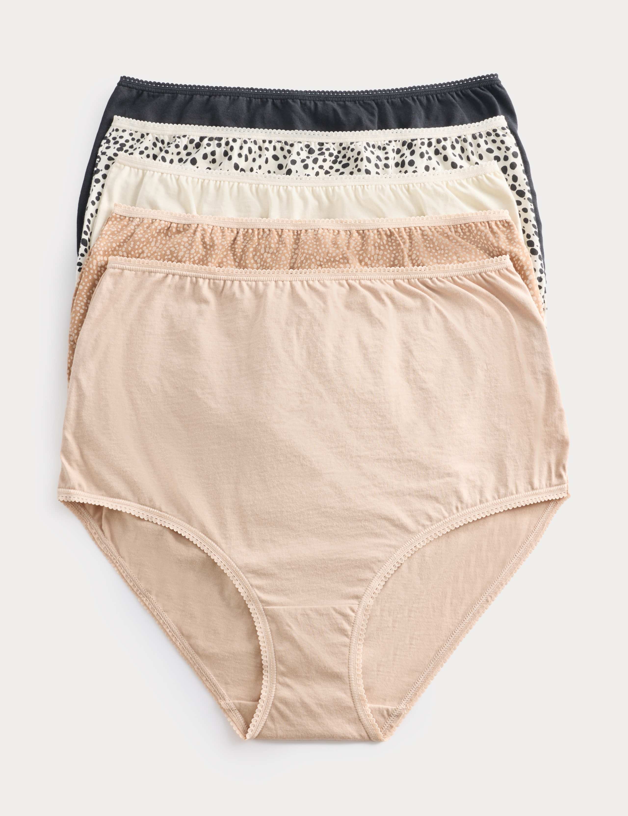 5pk Pure Cotton Full Briefs