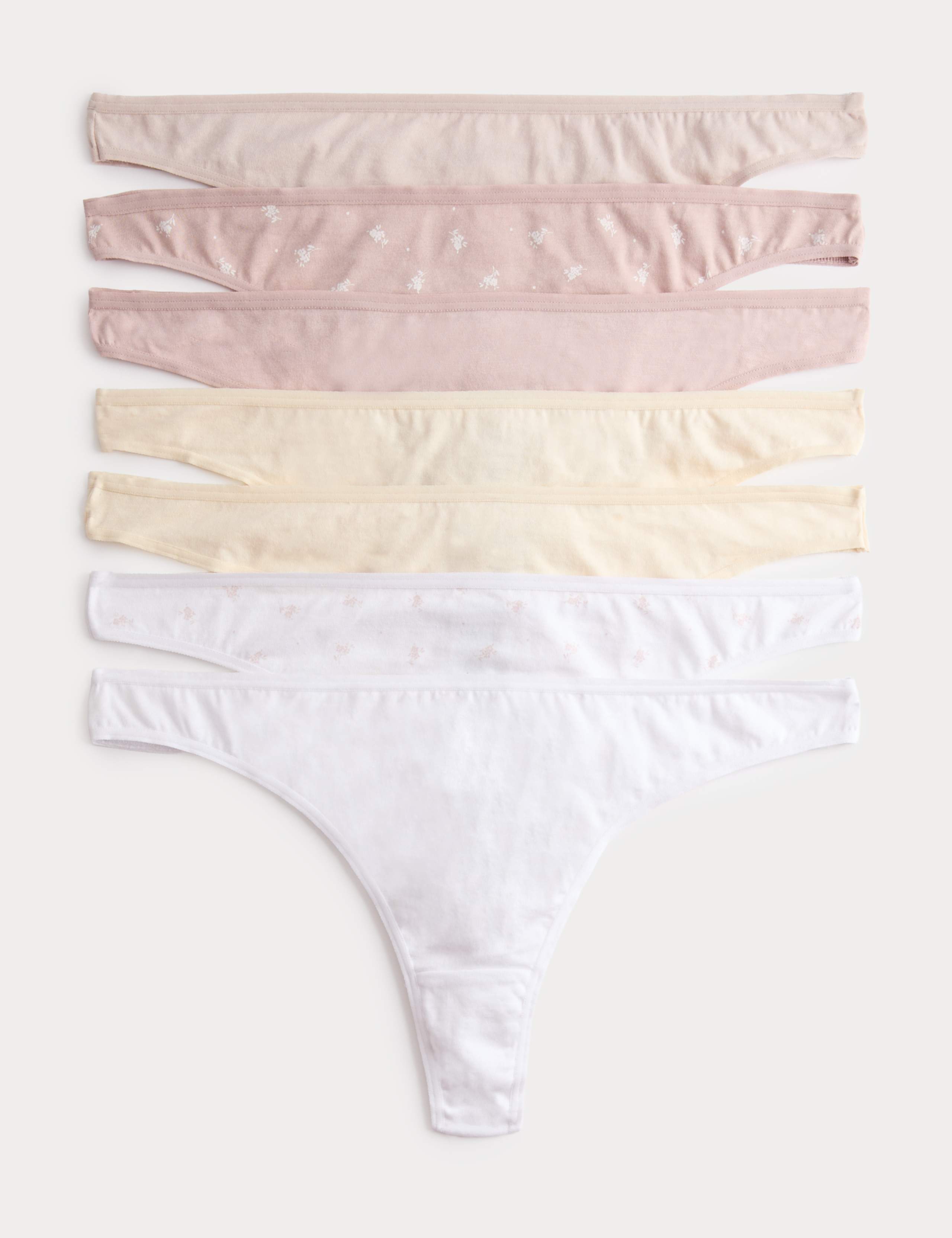 7 Pack Pure Cotton Thongs