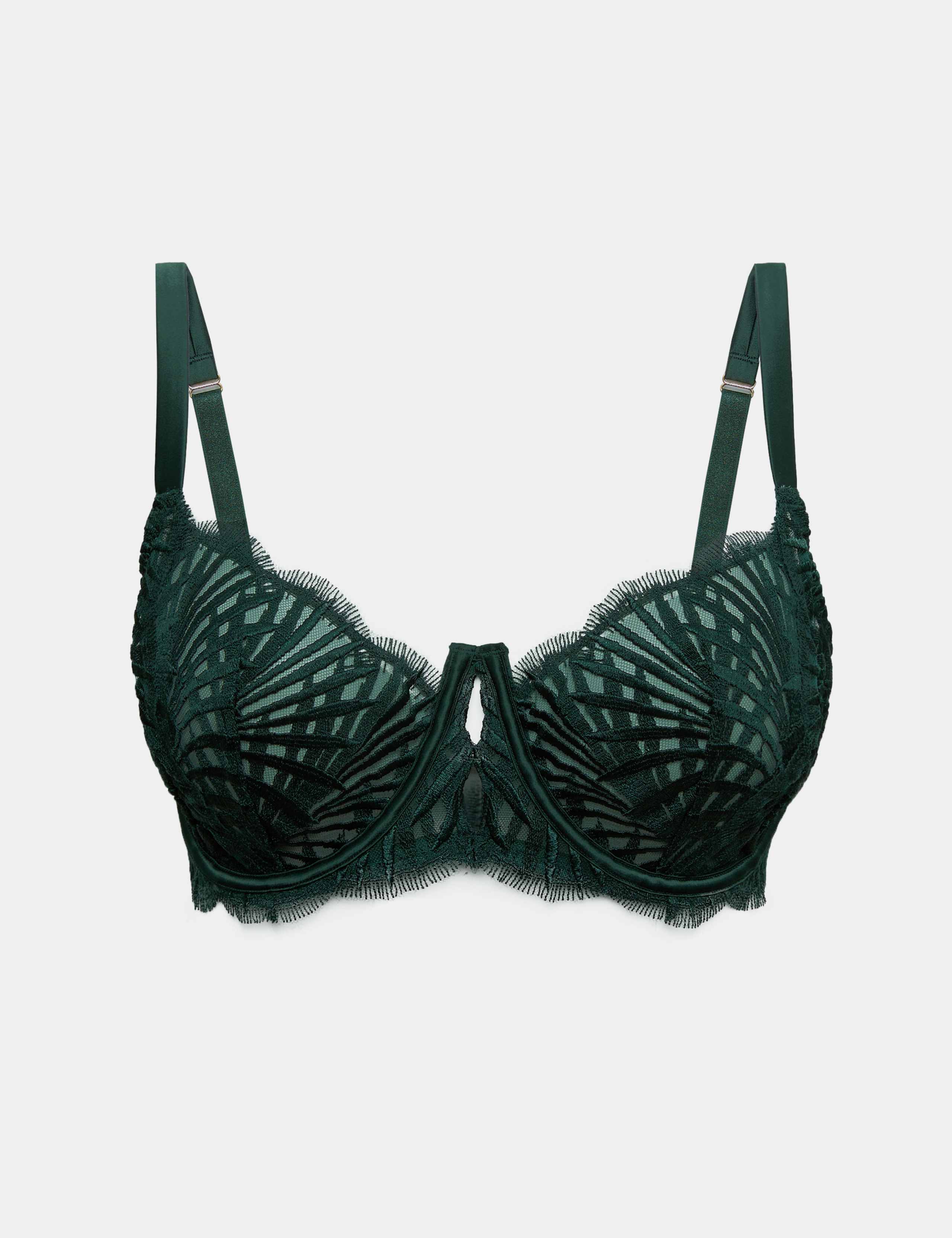 Reverie Embroidery Non-Padded Balcony Bra Set F-H 1 of 6