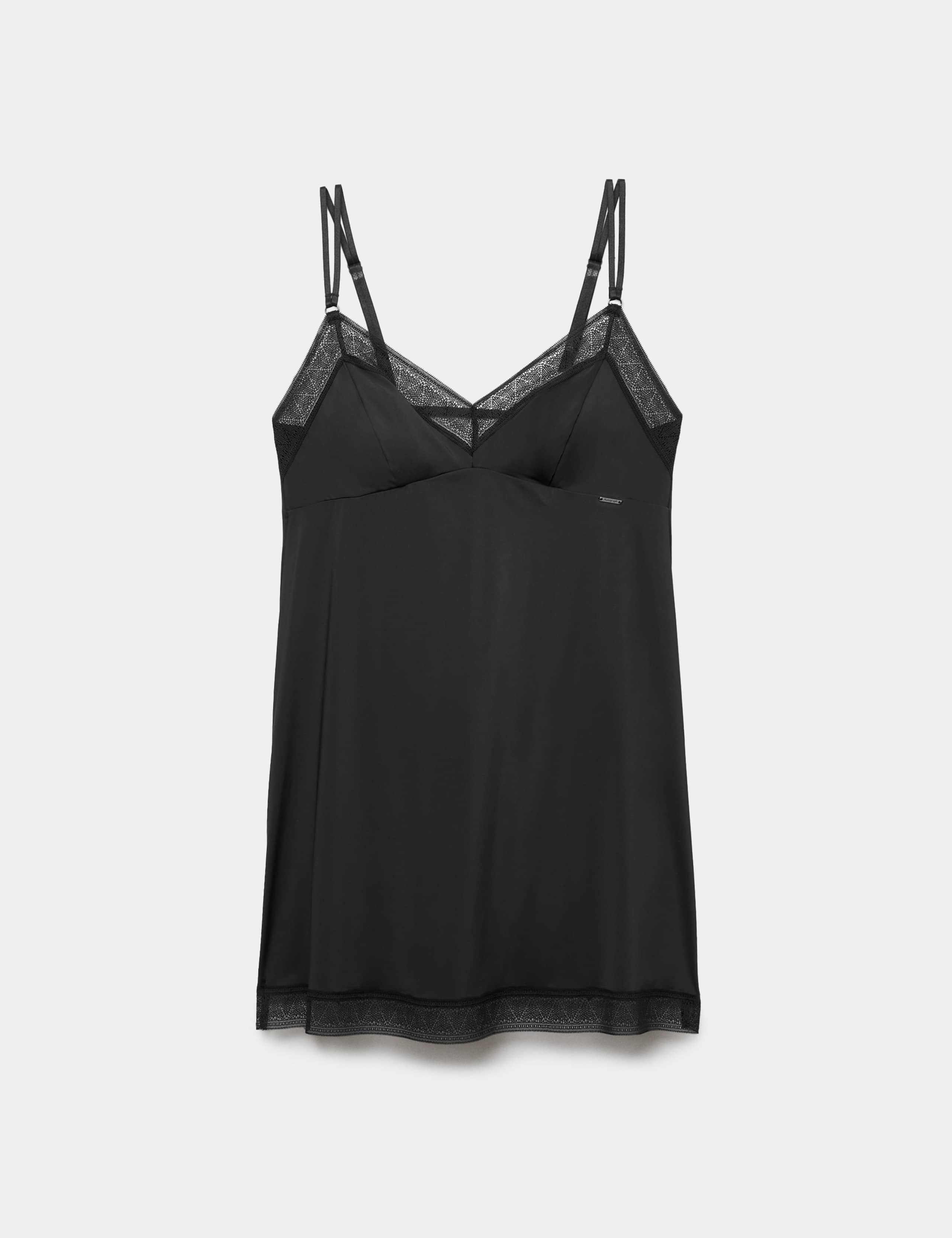 Boston Microfibre Non Wired Lace Trim Slip