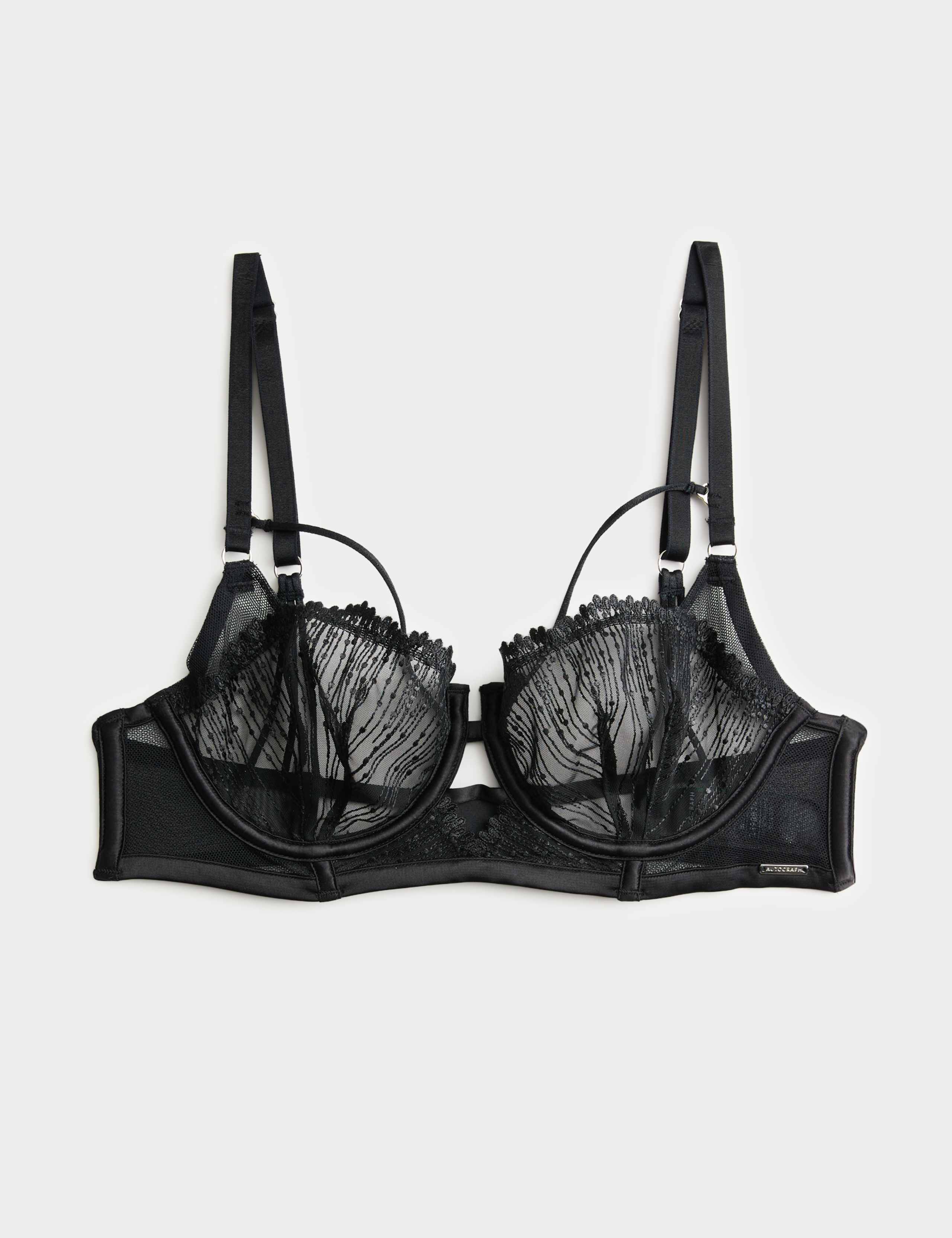 Florence Embroidery Longline Balcony Bra (A-E)