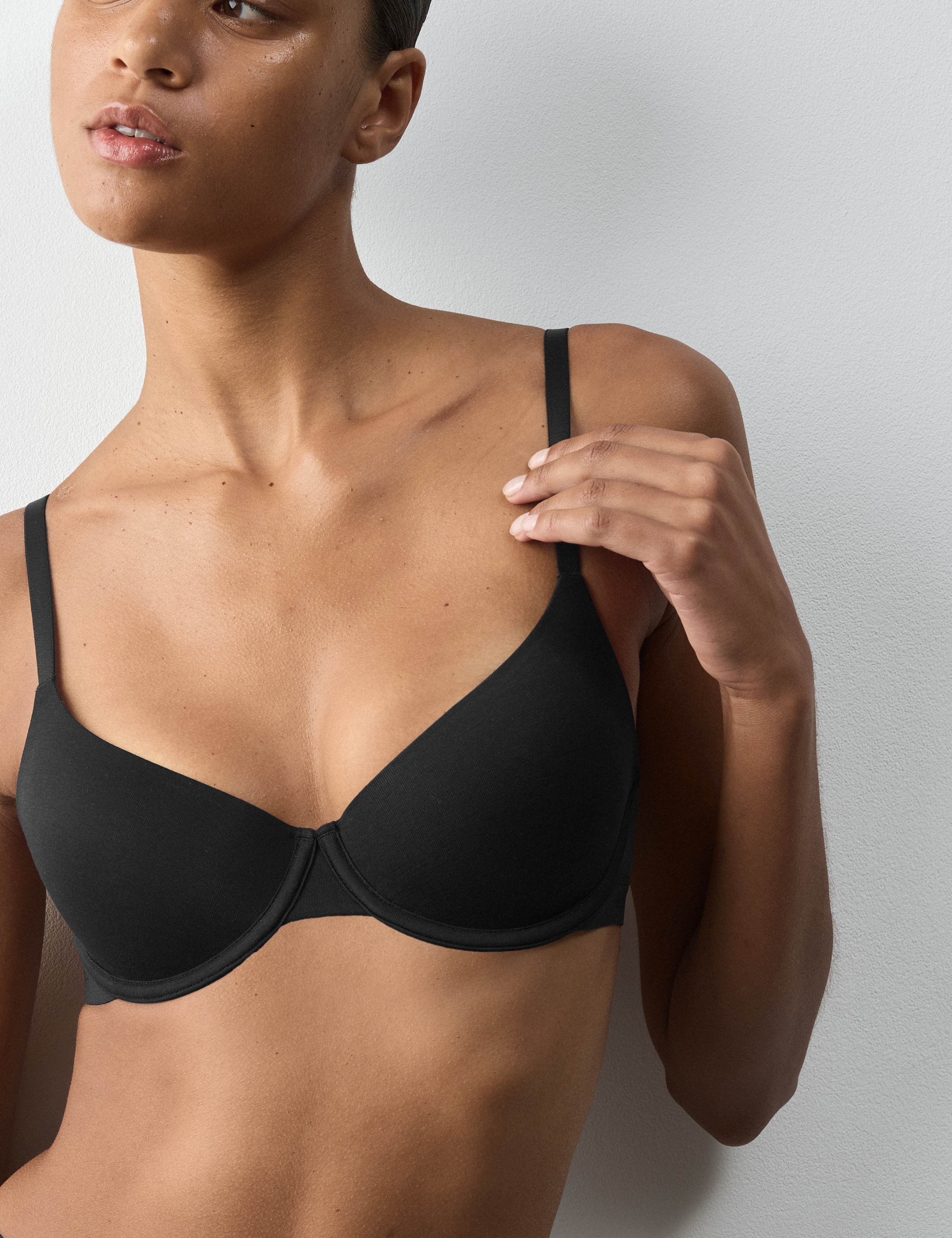 Lille Cotton Wired Demi Cup Bra (A-E)