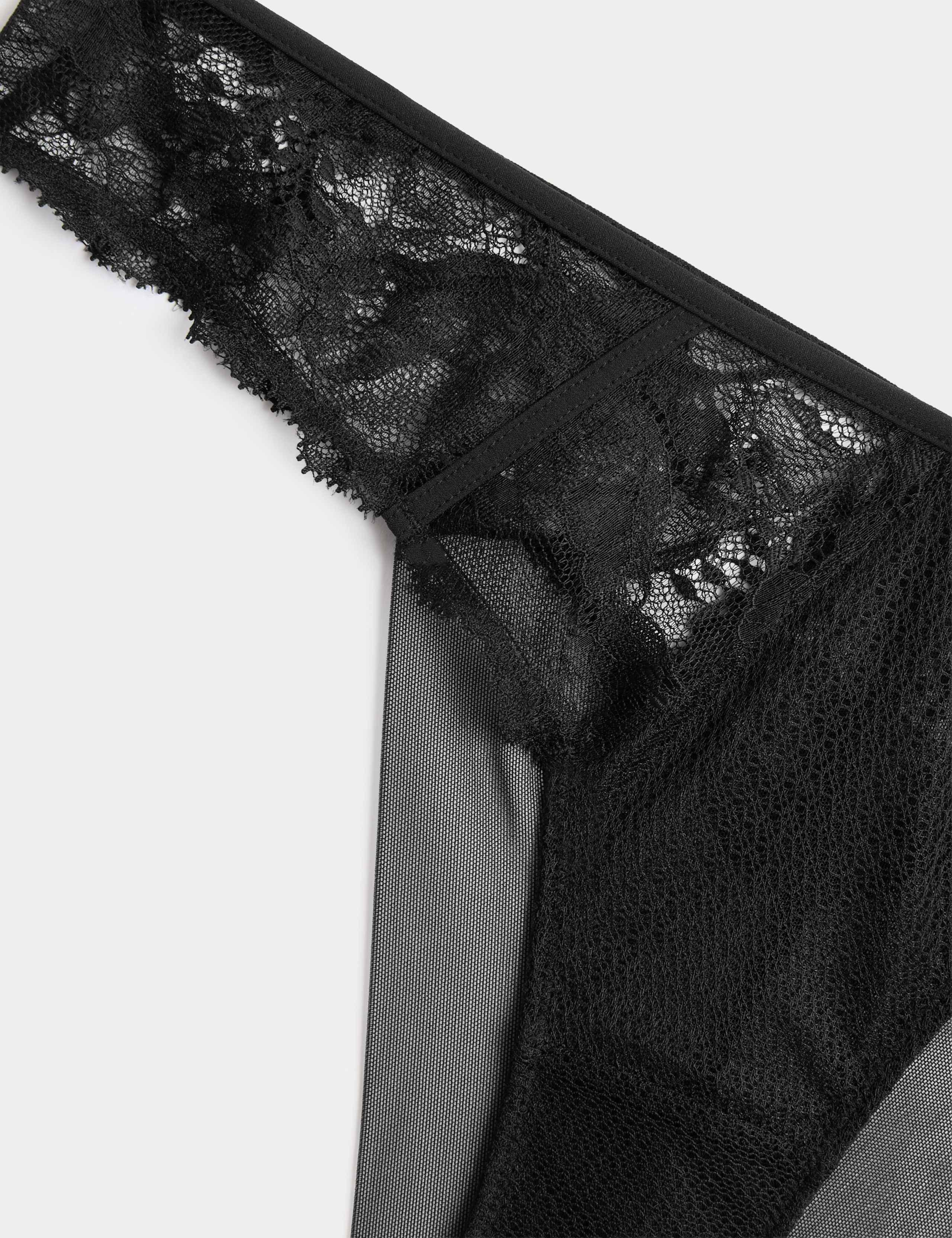 Savannah Lace Wired Plunge Bra Set A-E 5 of 6