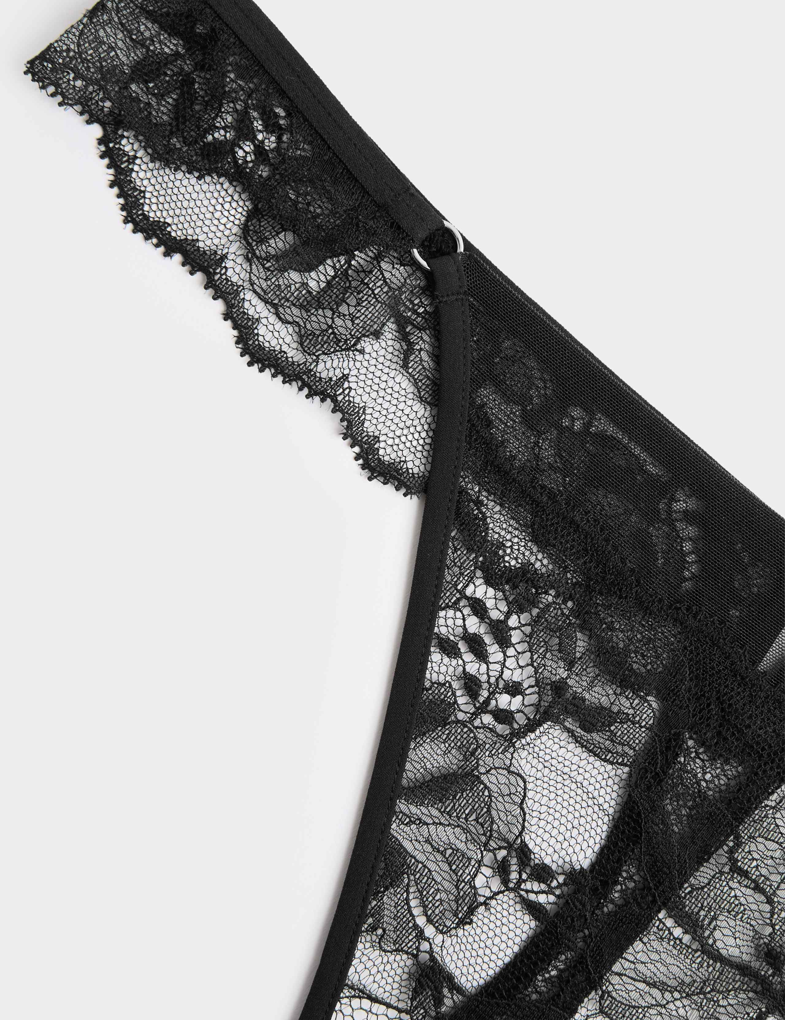 Savannah Lace Wired Plunge Bra Set A-E 5 of 6