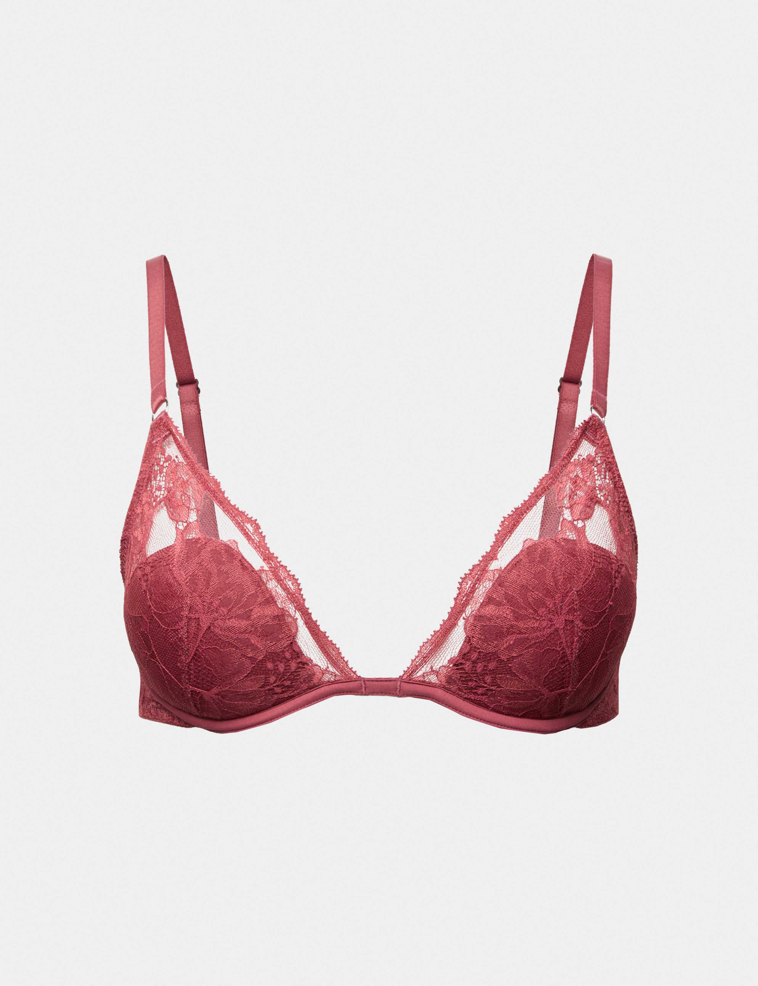 Savannah Lace Wired Plunge Bra Set A-E 1 of 6