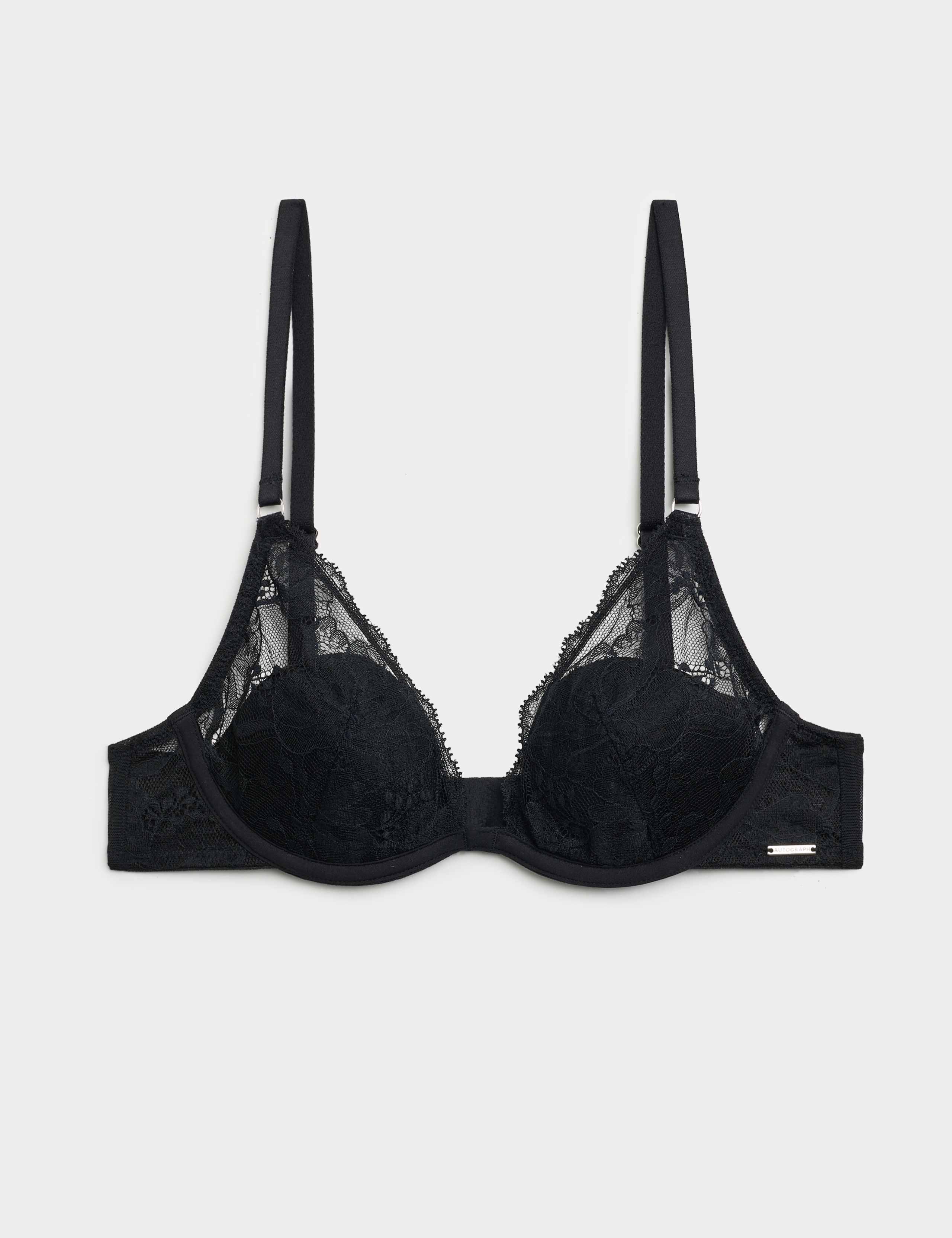 Savannah Lace Wired Plunge Bra (A-E)