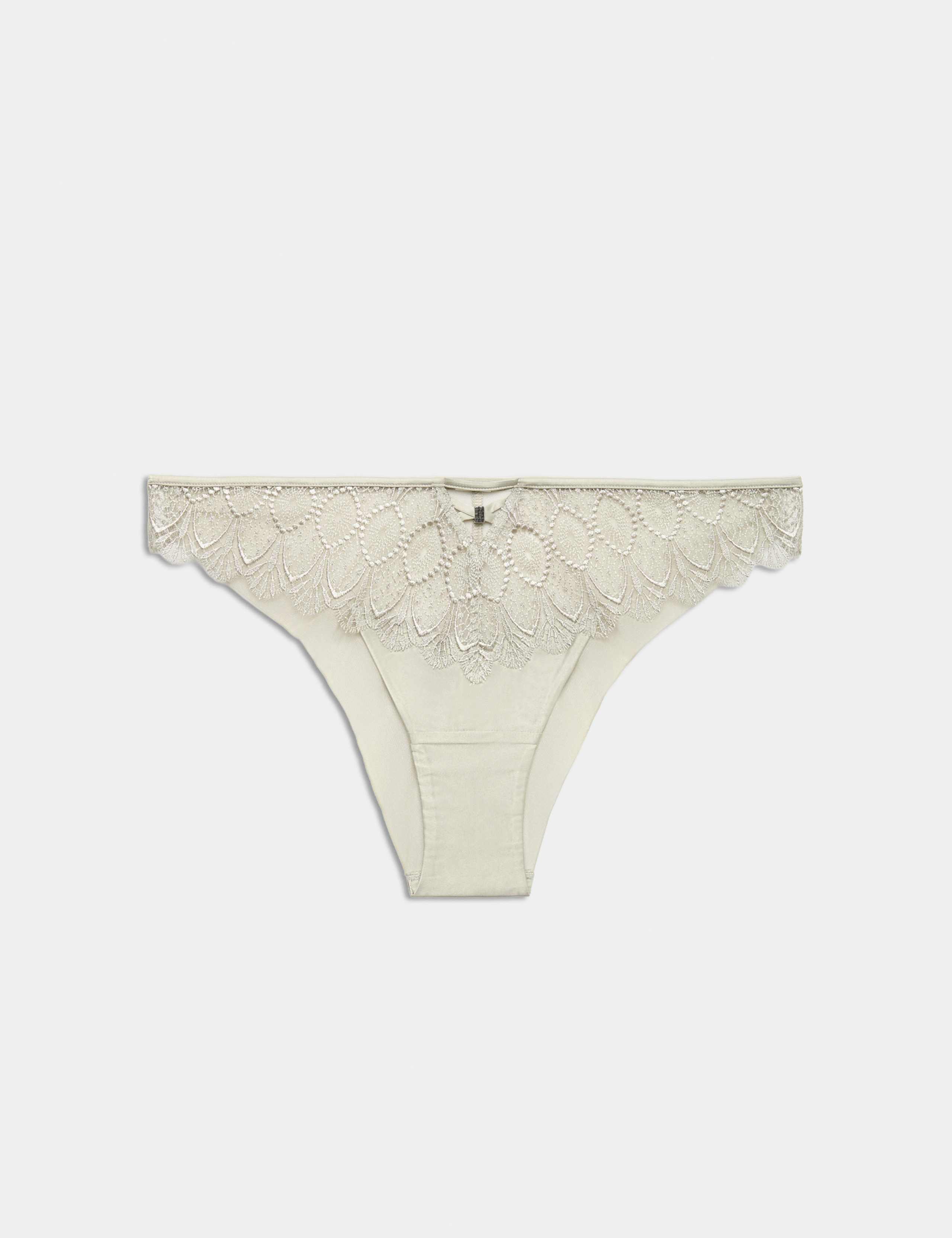 Milan Embroidered Padded Plunge Bra Set A-E 2 of 6