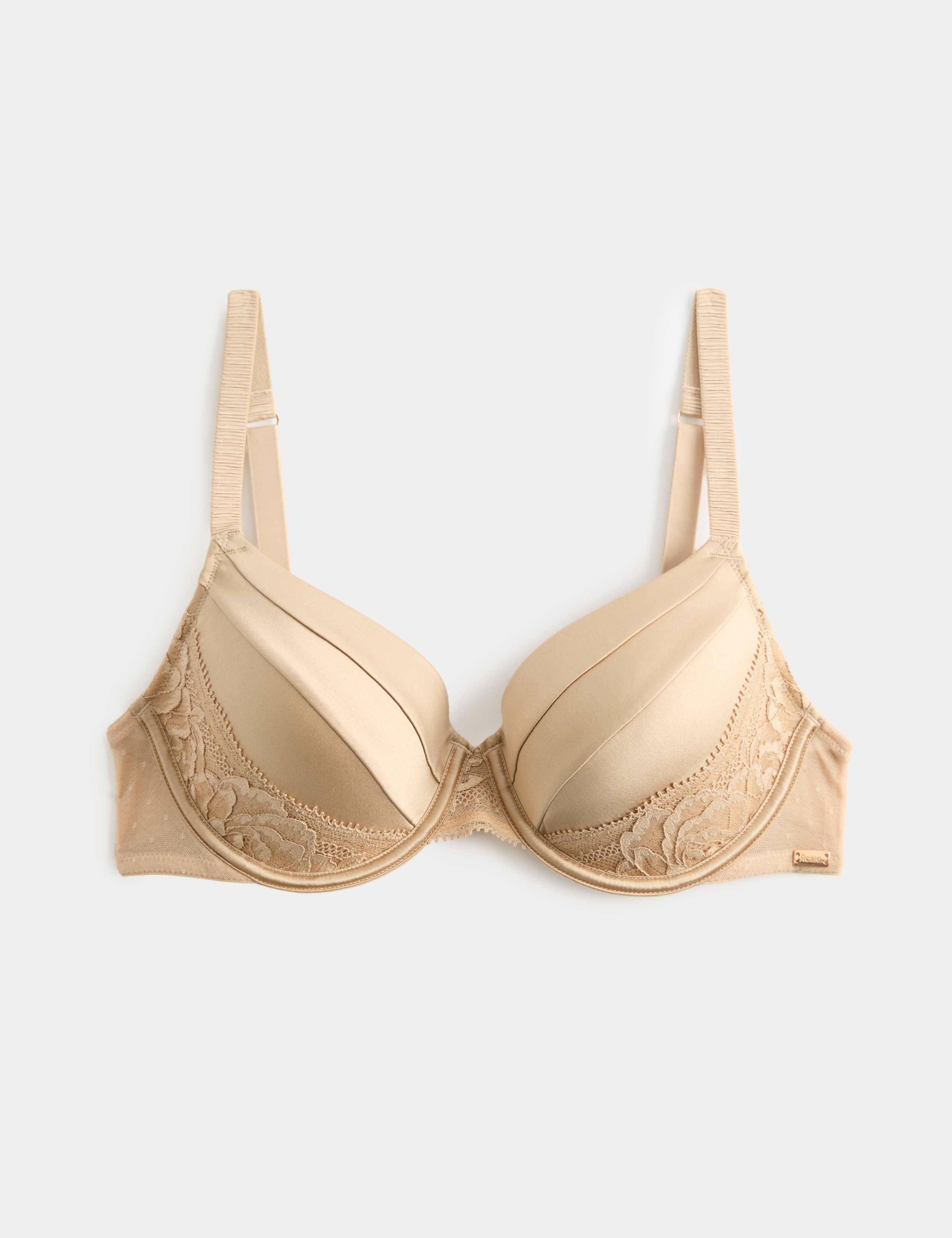 Silk & Lace Wired Full Cup Bra A-E