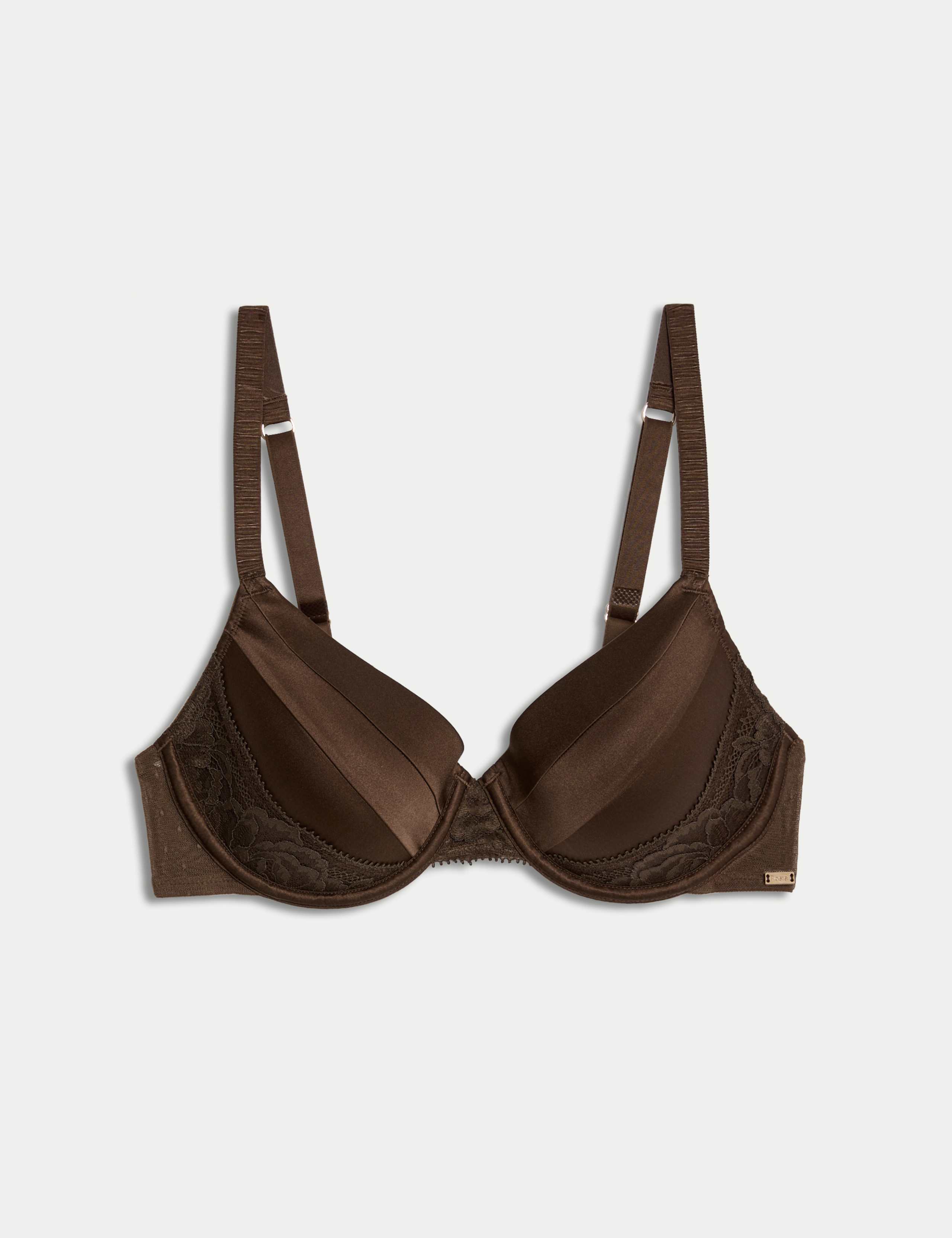 Silk & Lace Wired Full Cup Bra A-E