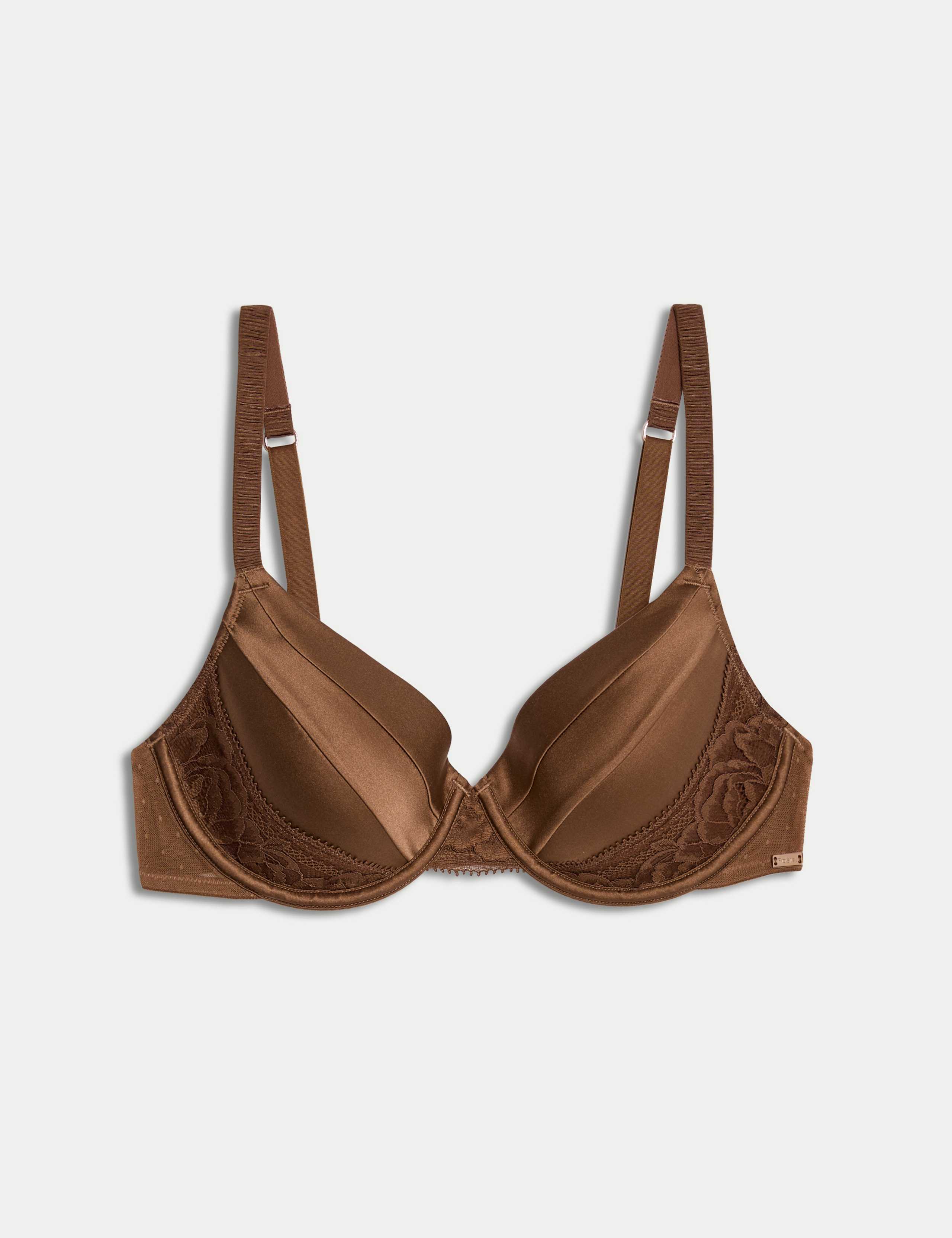 Silk & Lace Wired Full Cup Bra A-E