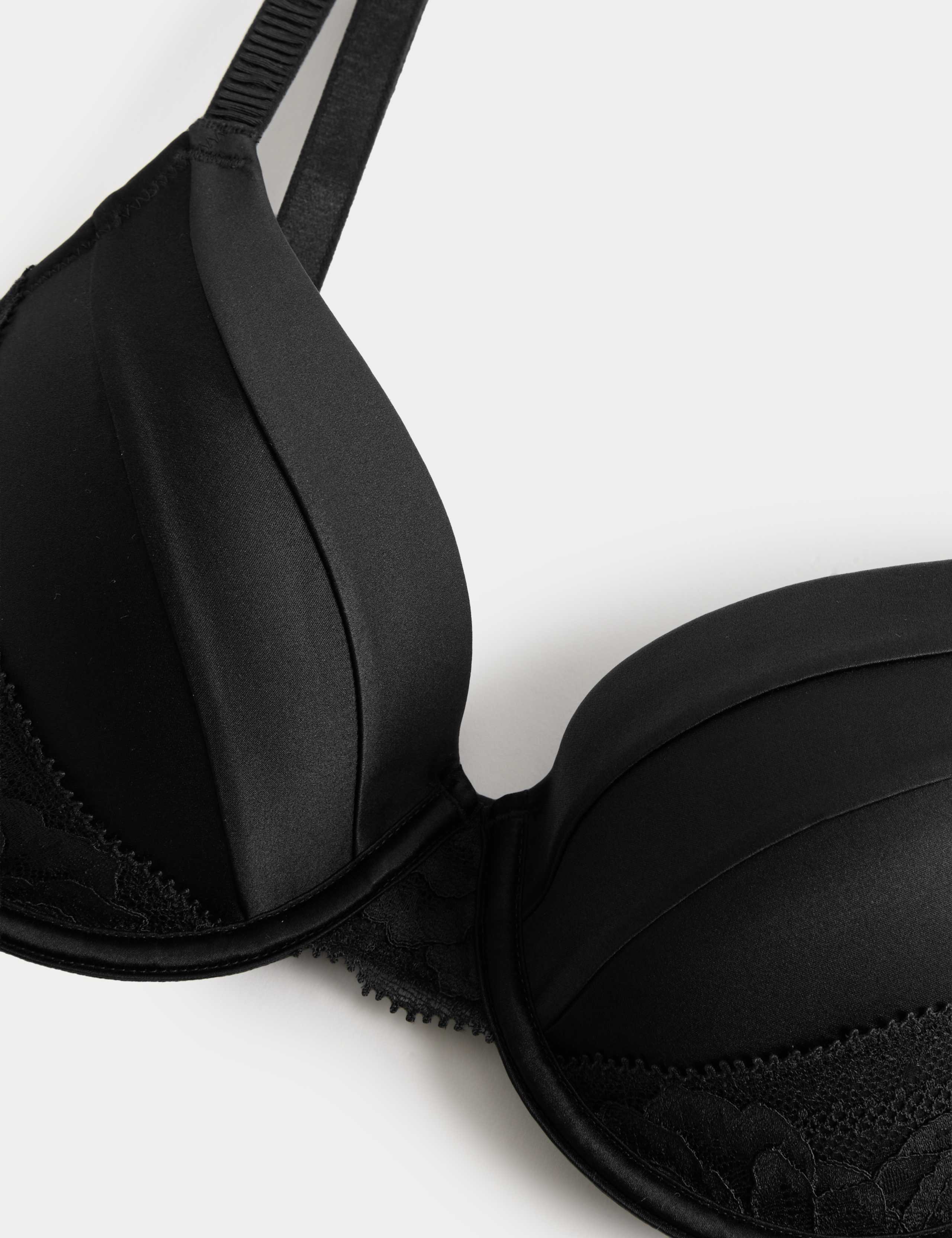 Silk & Lace Wired Full Cup Bra Set A-E 4 of 6