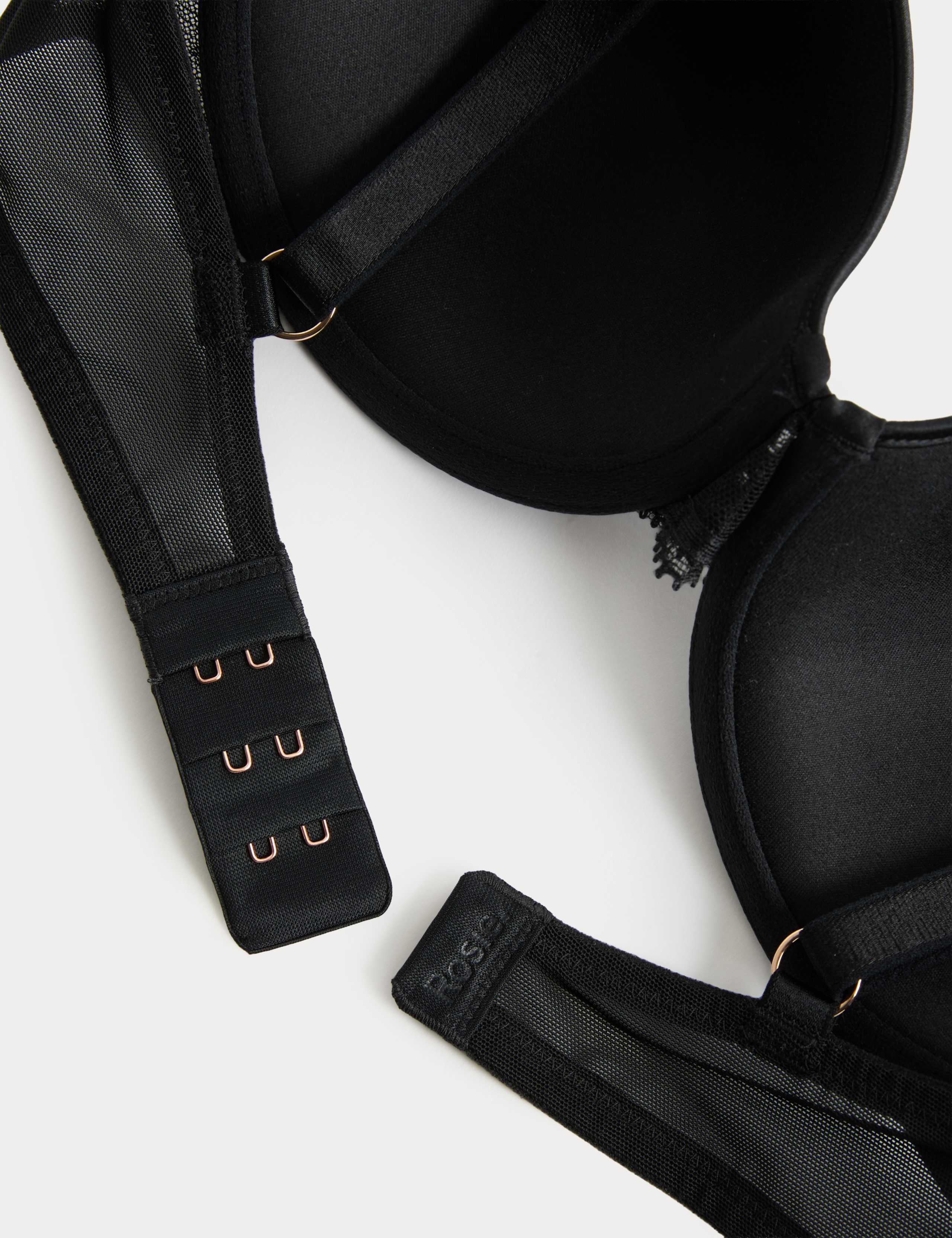 Silk & Lace Wired Full Cup Bra Set A-E 6 of 6