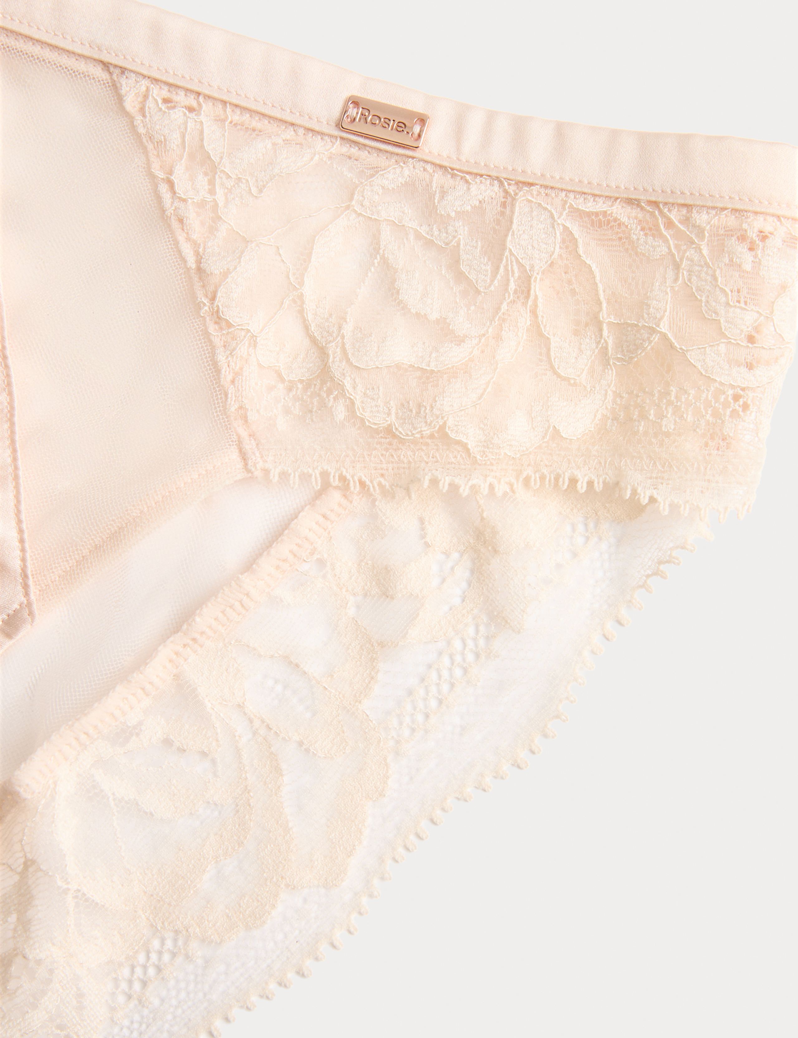 Silk & Lace Wired Balcony Bra Set 5 of 6