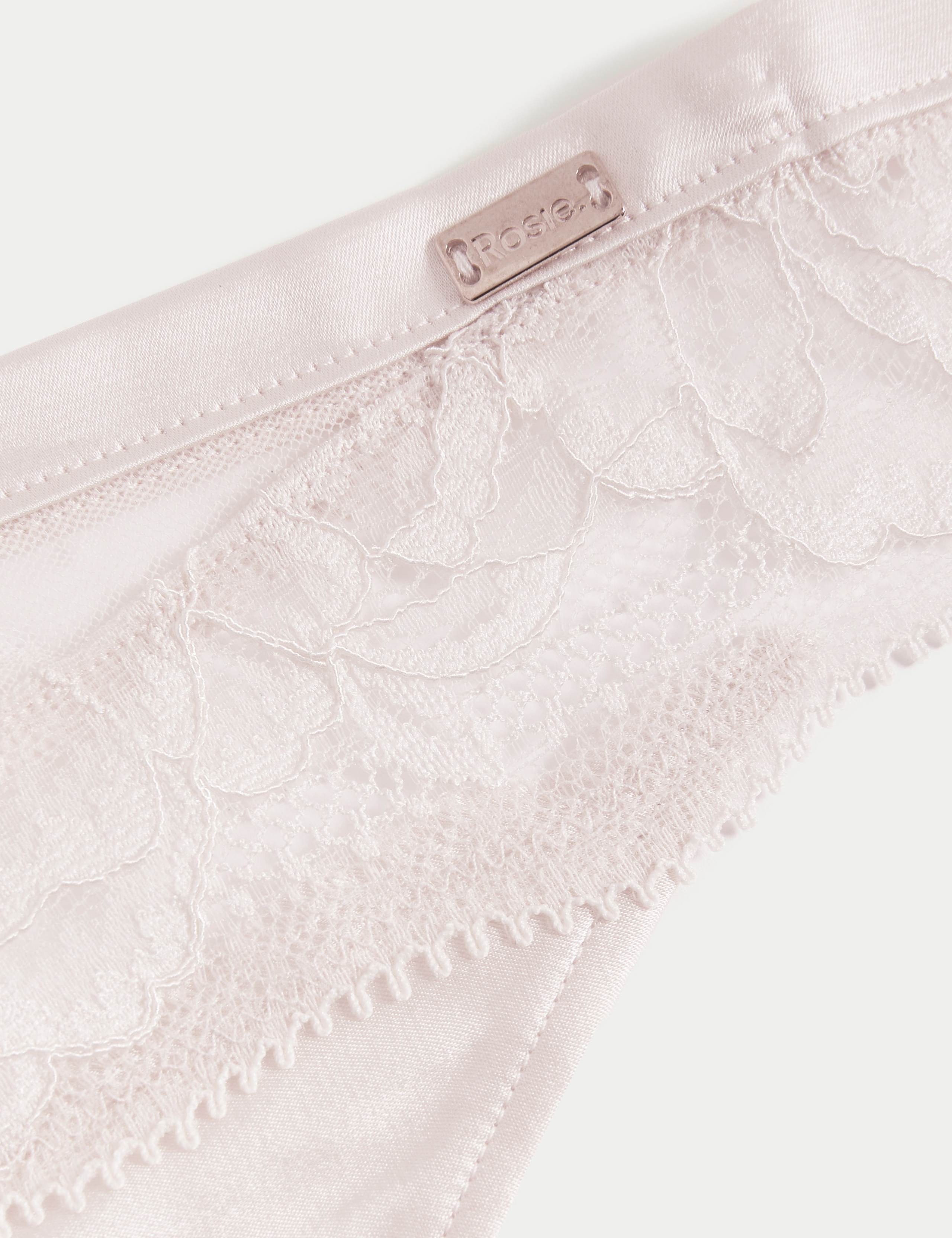 Silk & Lace Wired Balcony Bra Set 5 of 6