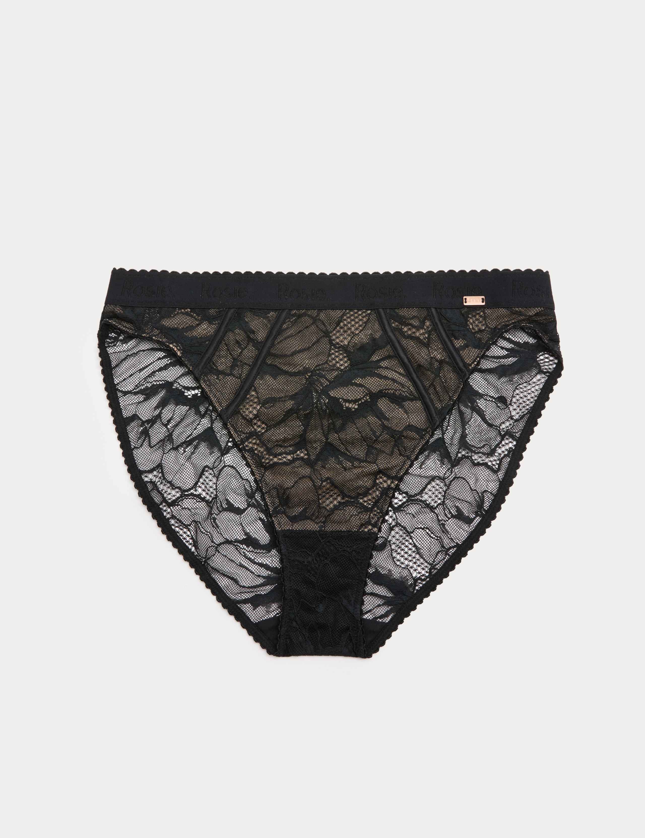 Lace Wear High Waist High Leg Knickers