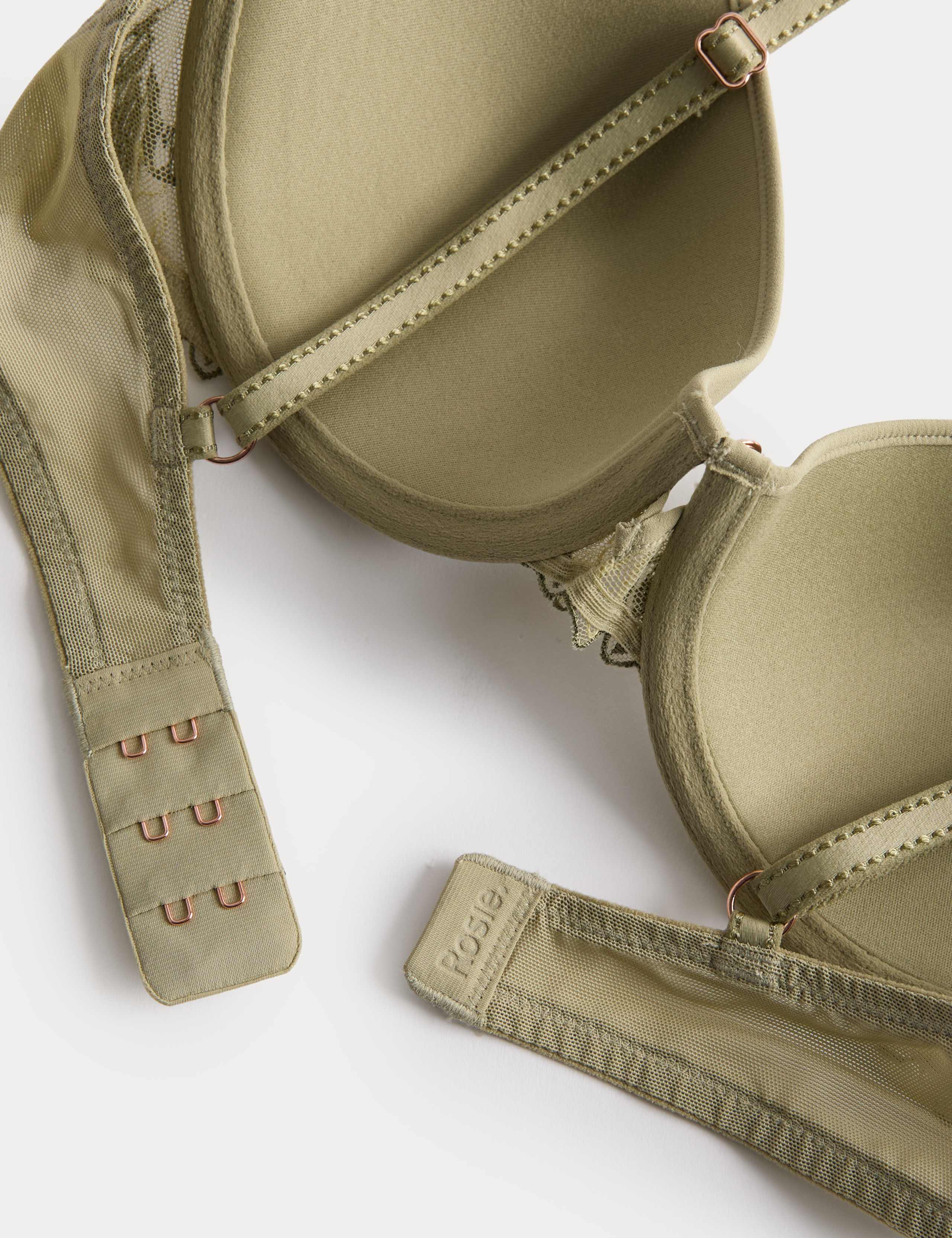 Ianthe Embroidery Wired Scoop Demi Bra Set A-E 6 of 6