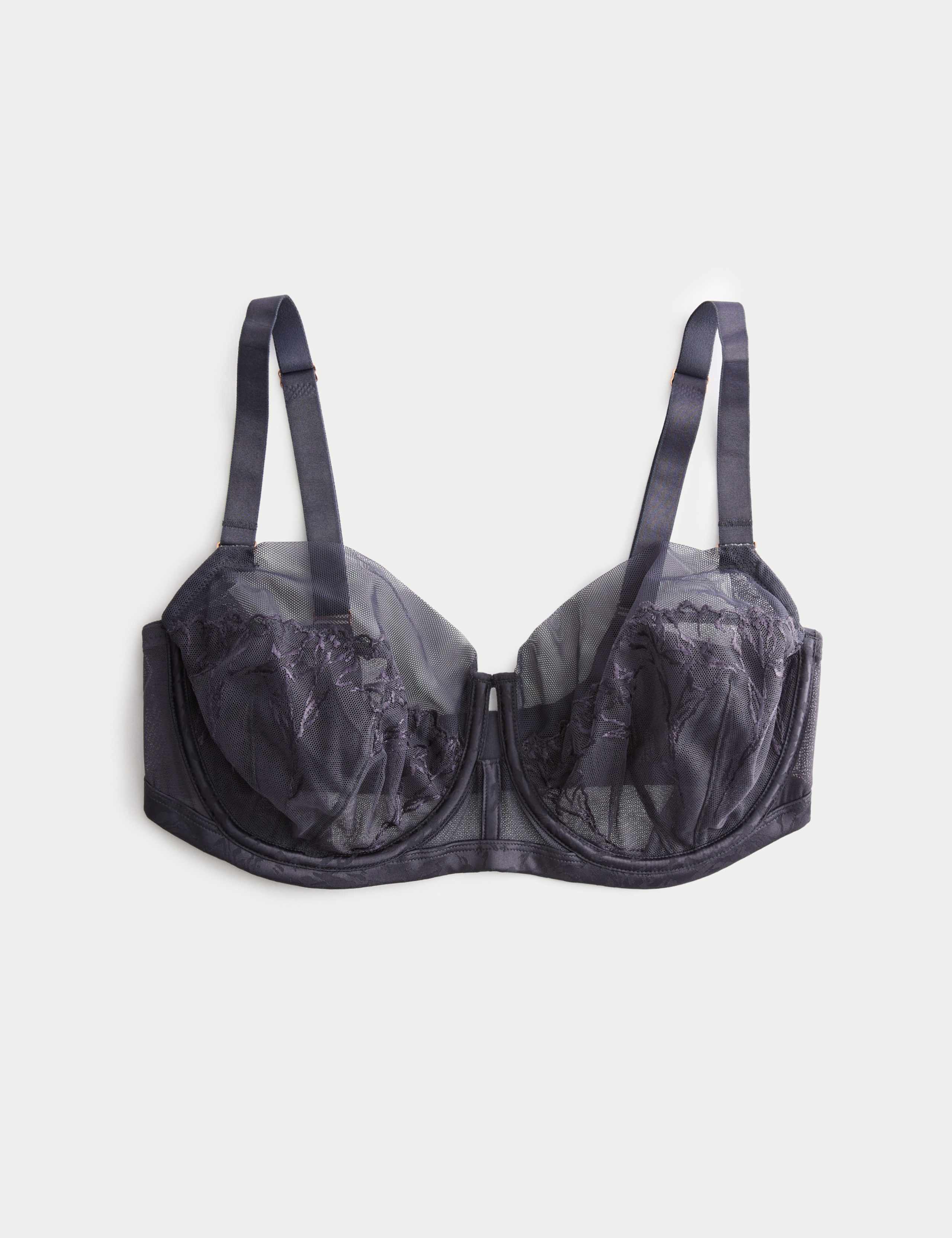Lisianthus Embroidery Wired Balcony Bra (F-H)