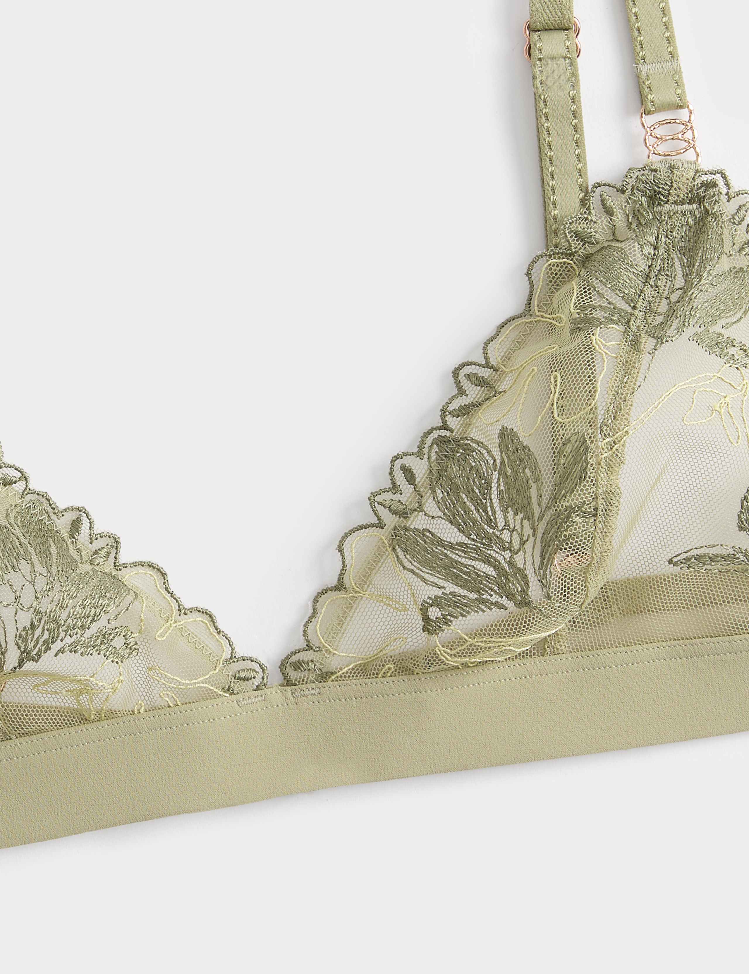 Ianthe Embroidered Non Wired Bralette Set A-E 4 of 6