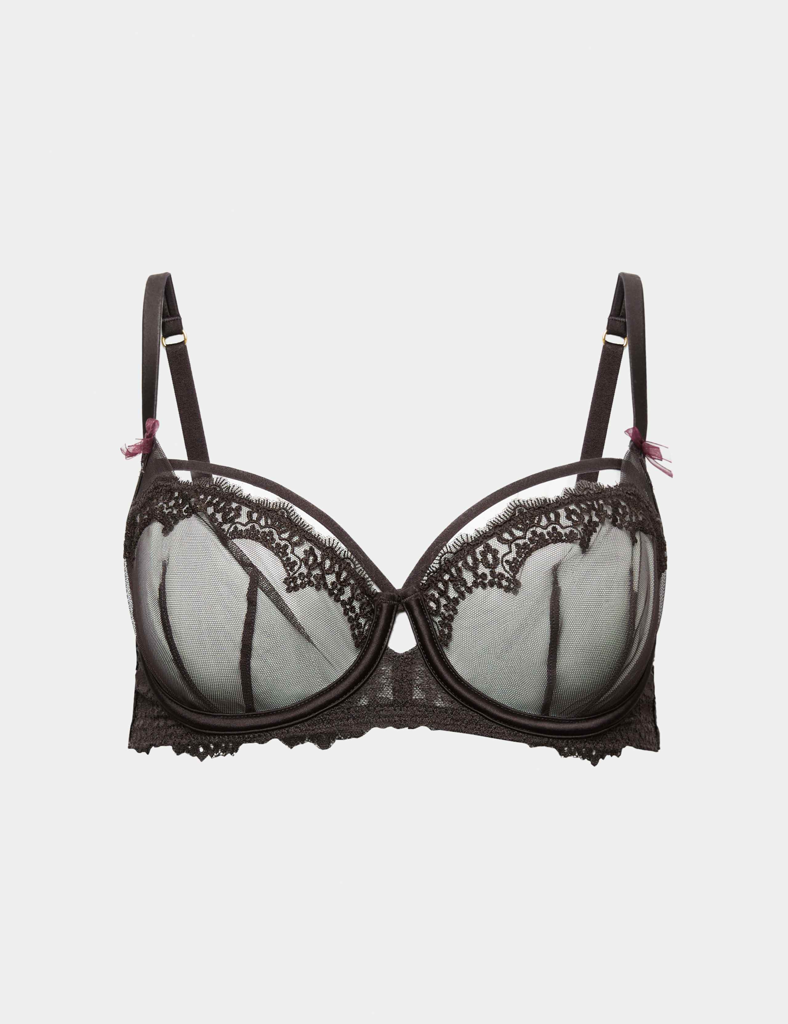Magda Embroidery Wired Balcony Bra Set A-E 1 of 6