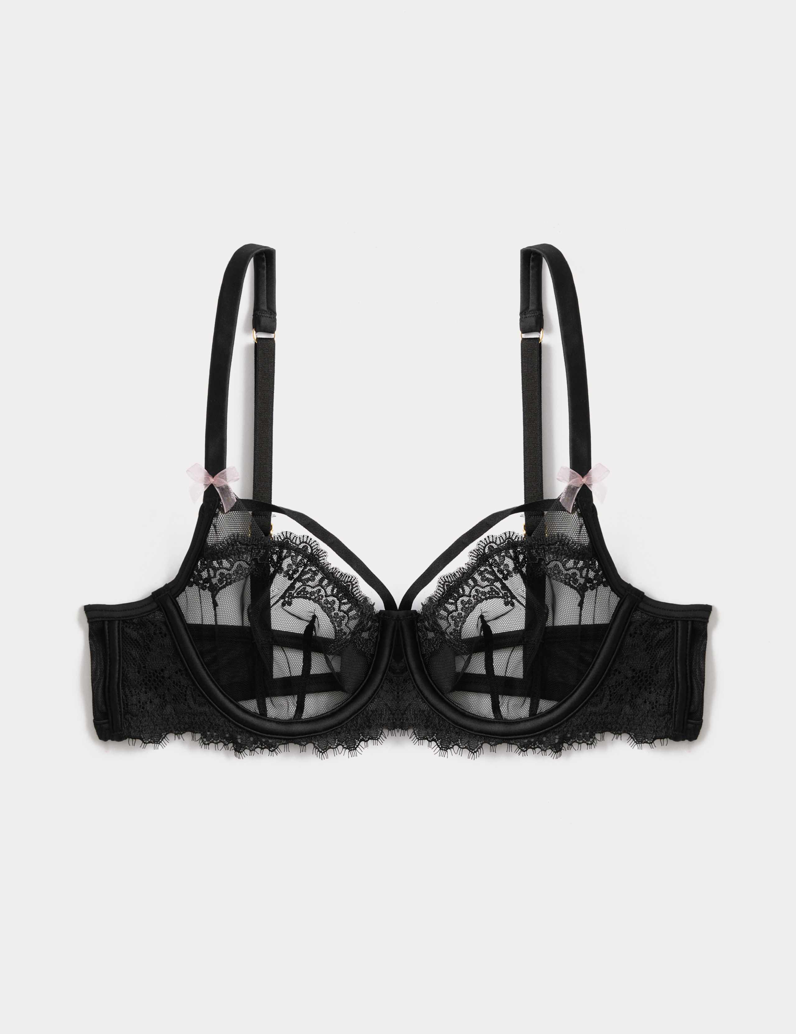 Magda Embroidery Wired Balcony Bra A-E