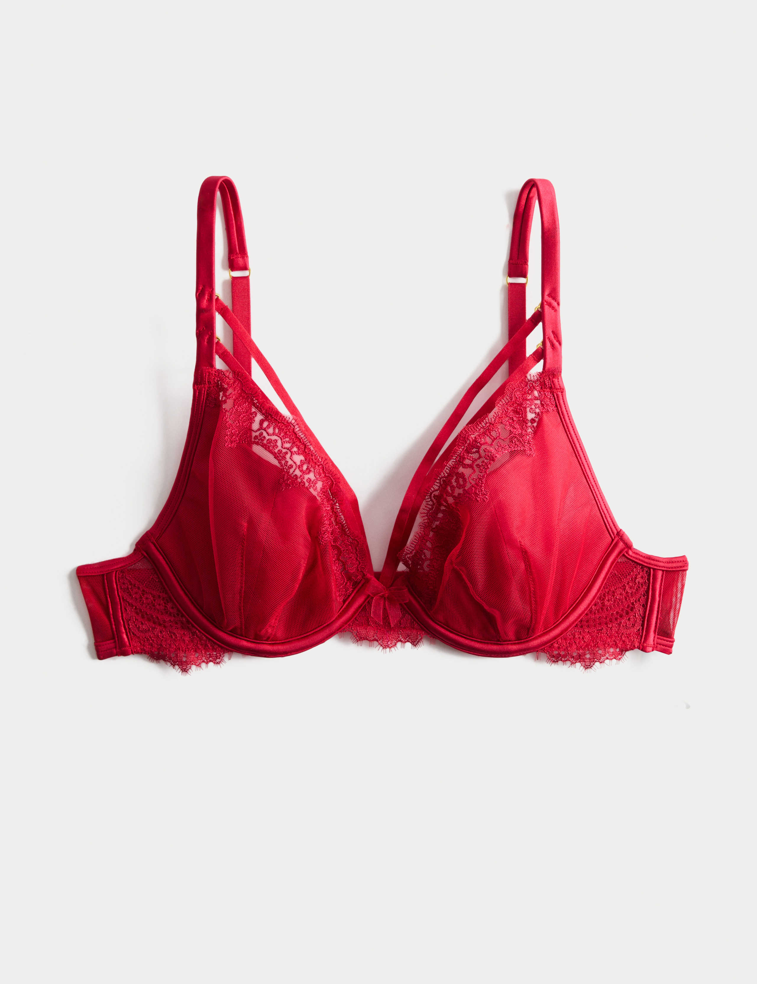 Magda Embroidery Wired Plunge Bra A-E