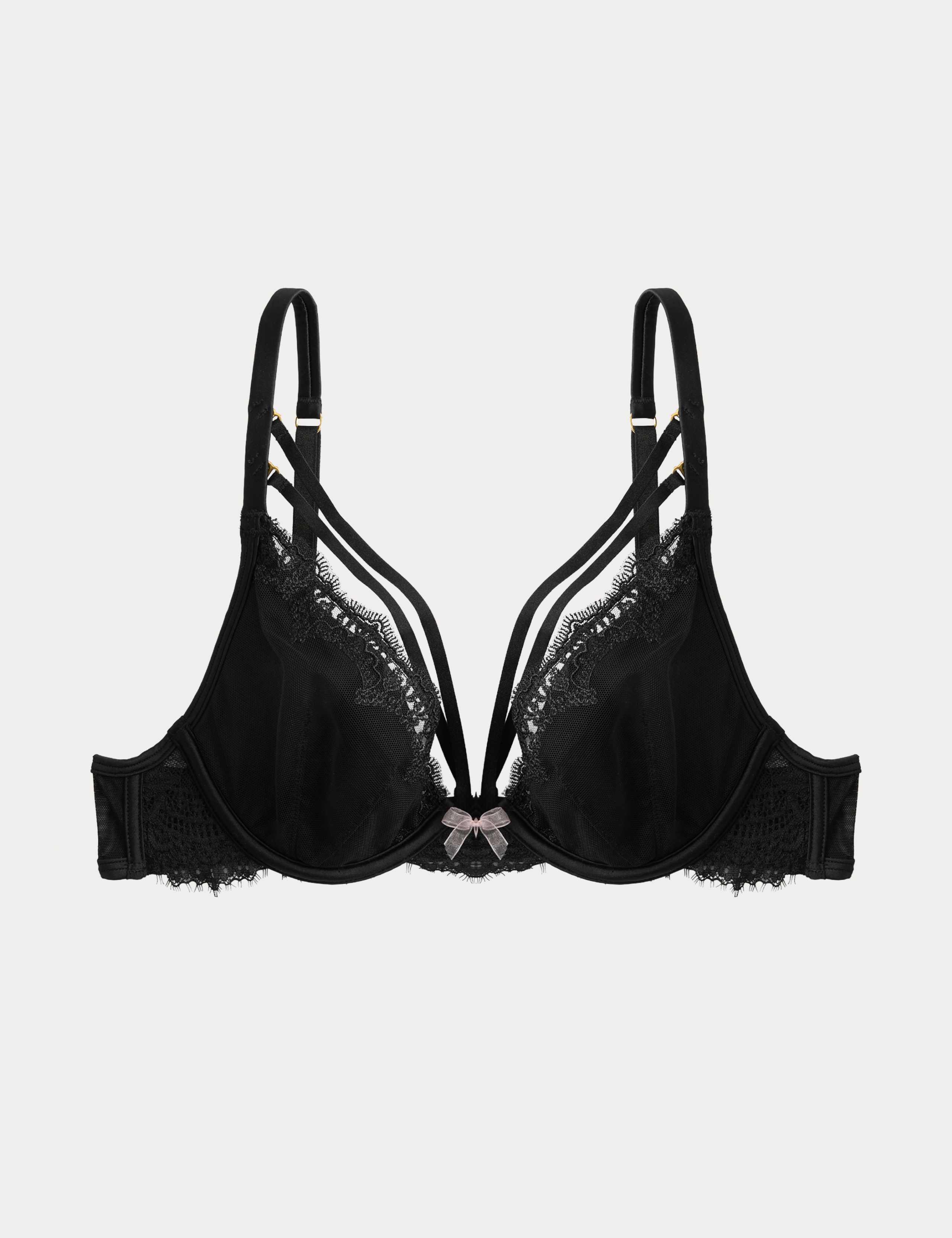 Magda Embroidery Wired Plunge Bra A-E