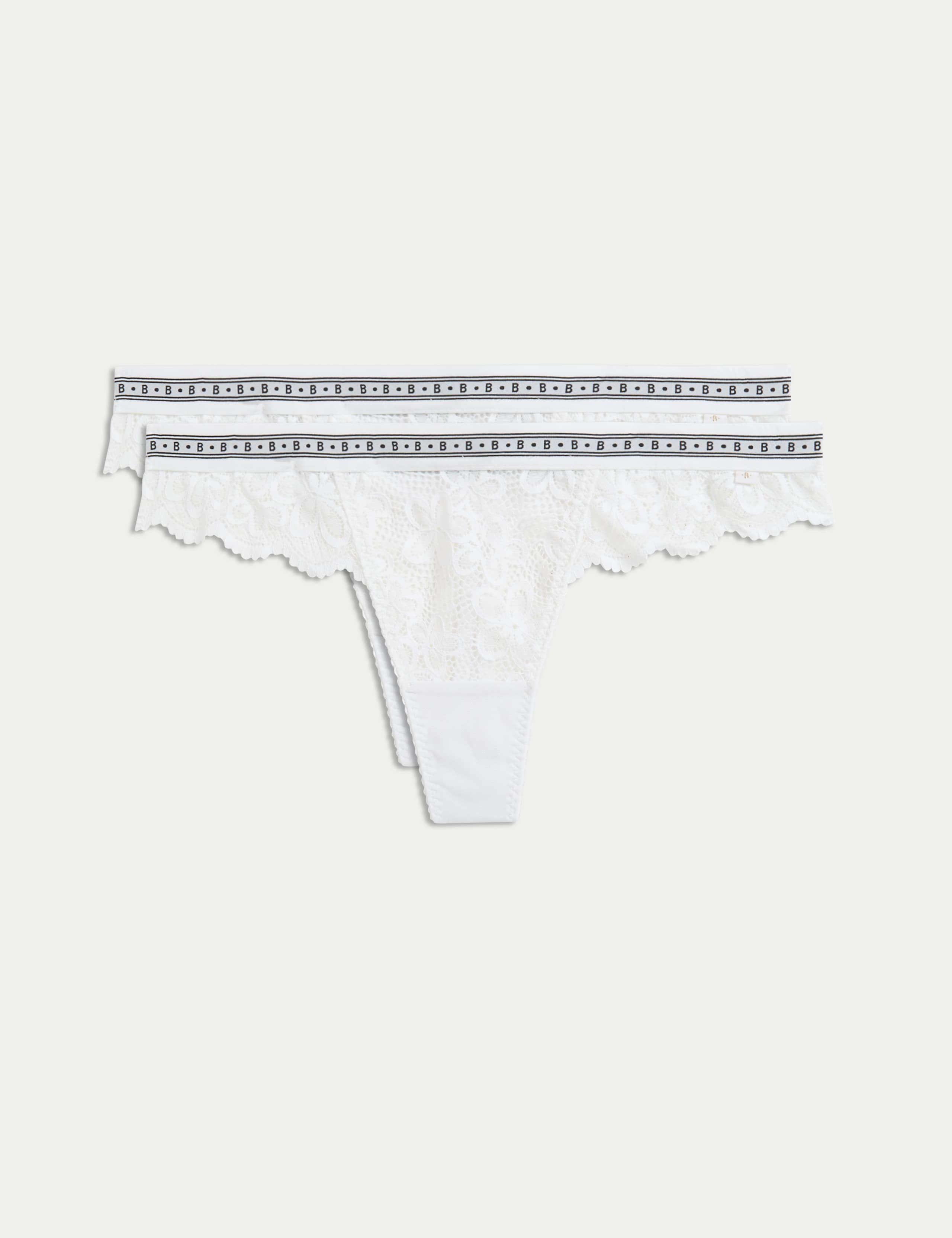 2pk Cleo Lace Thongs