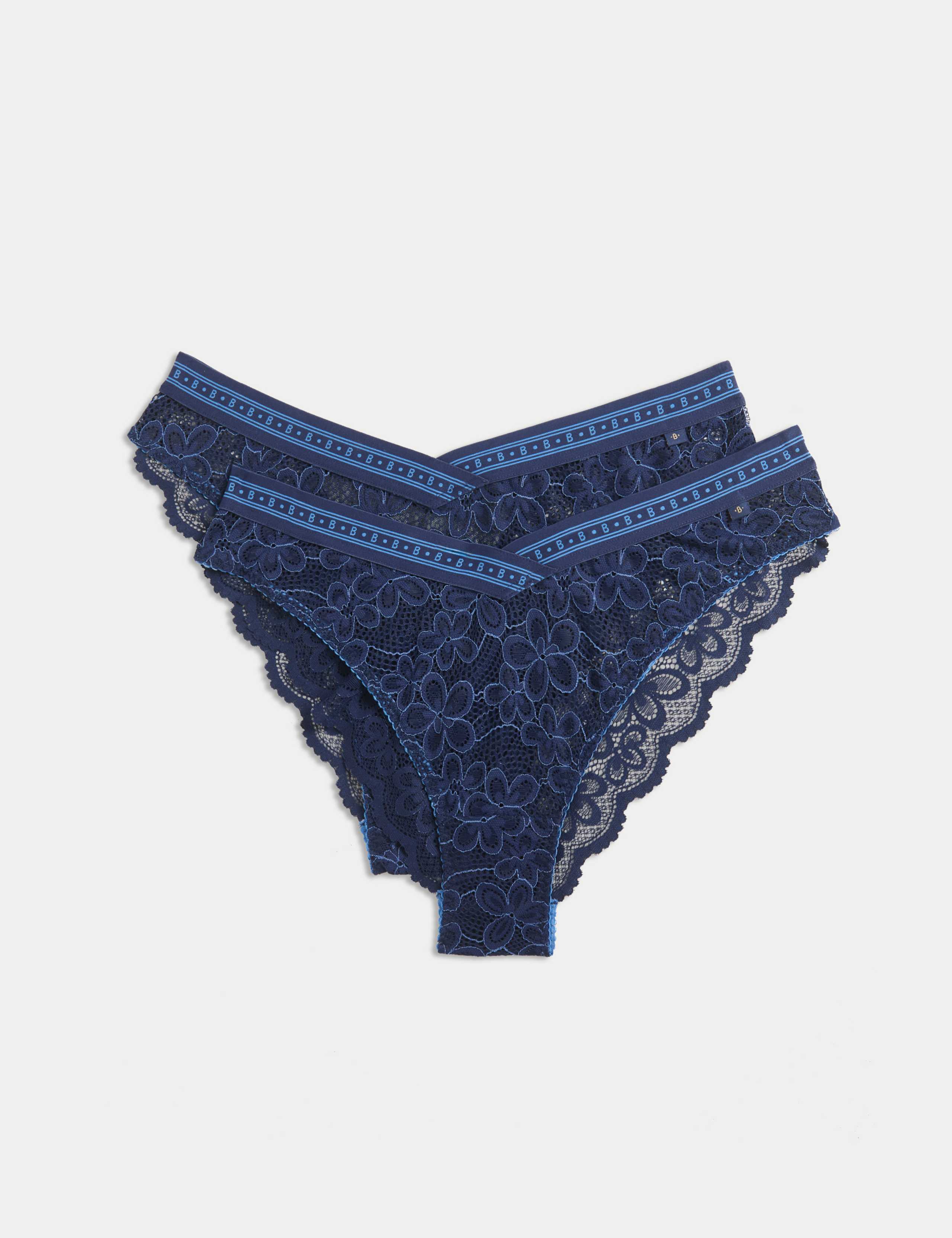 2pk Cleo Lace Miami Brazilian Knickers