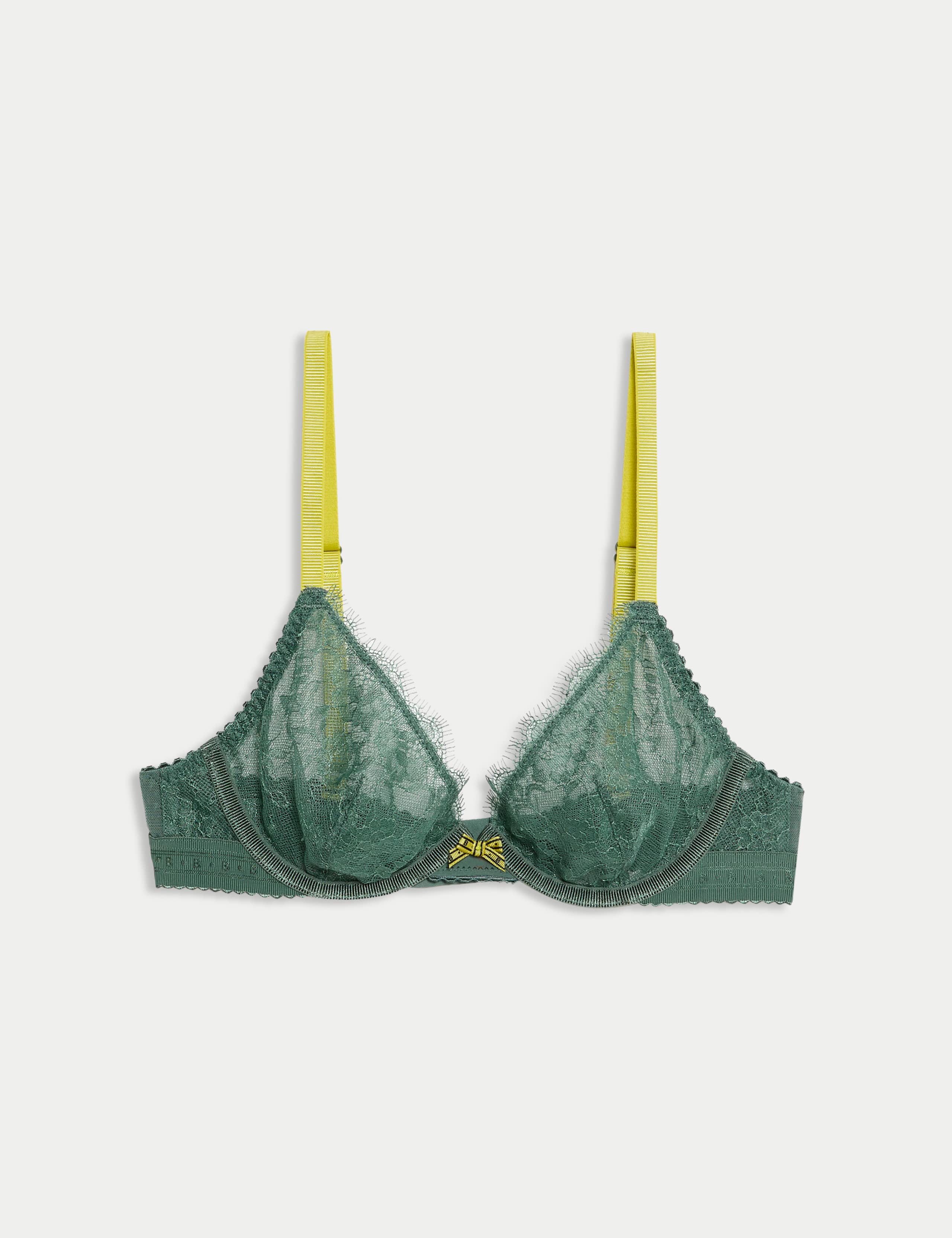 Anna Lace Wired Plunge Bra (A-E)