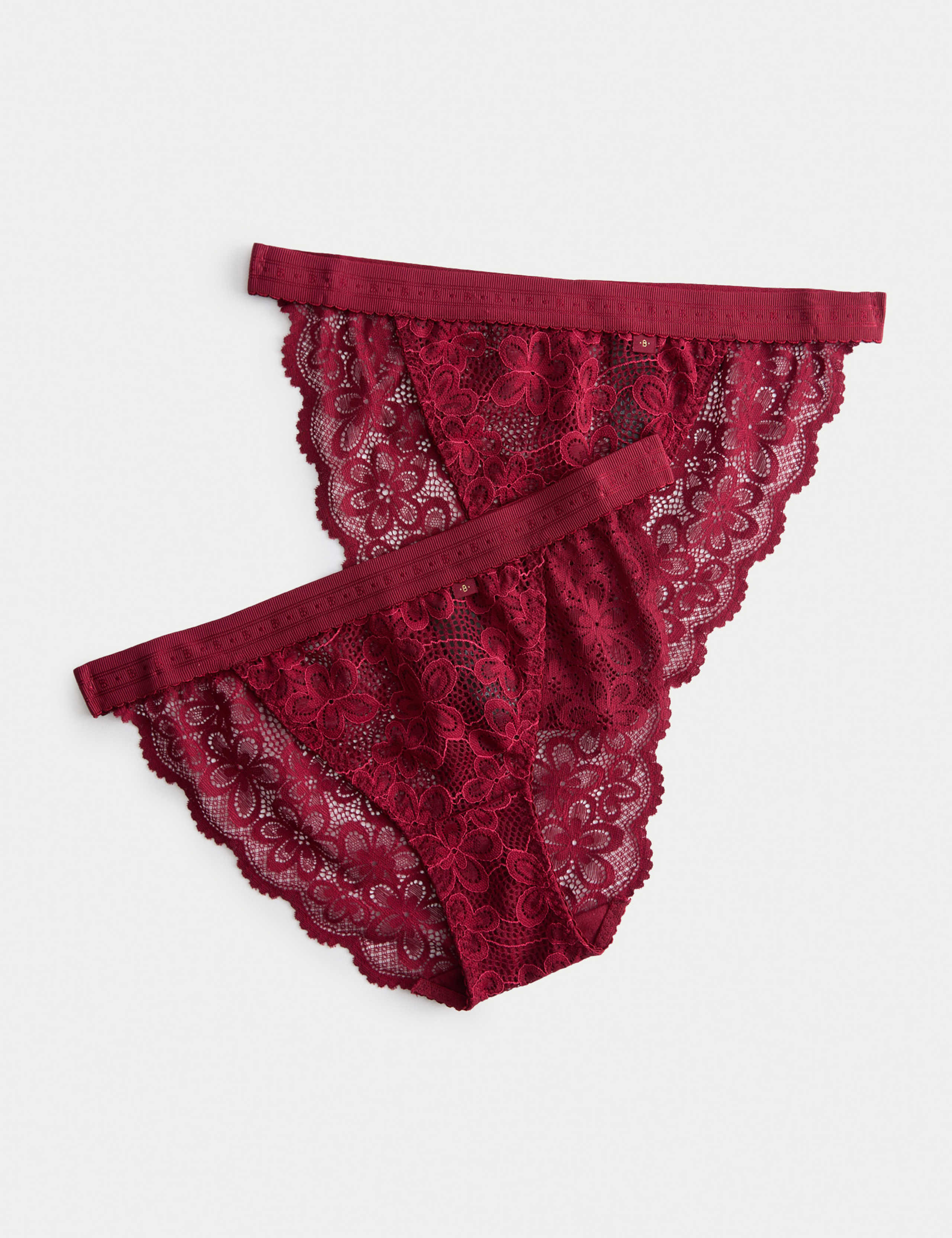 2pk Cleo Lace Tanga Bikini Knickers