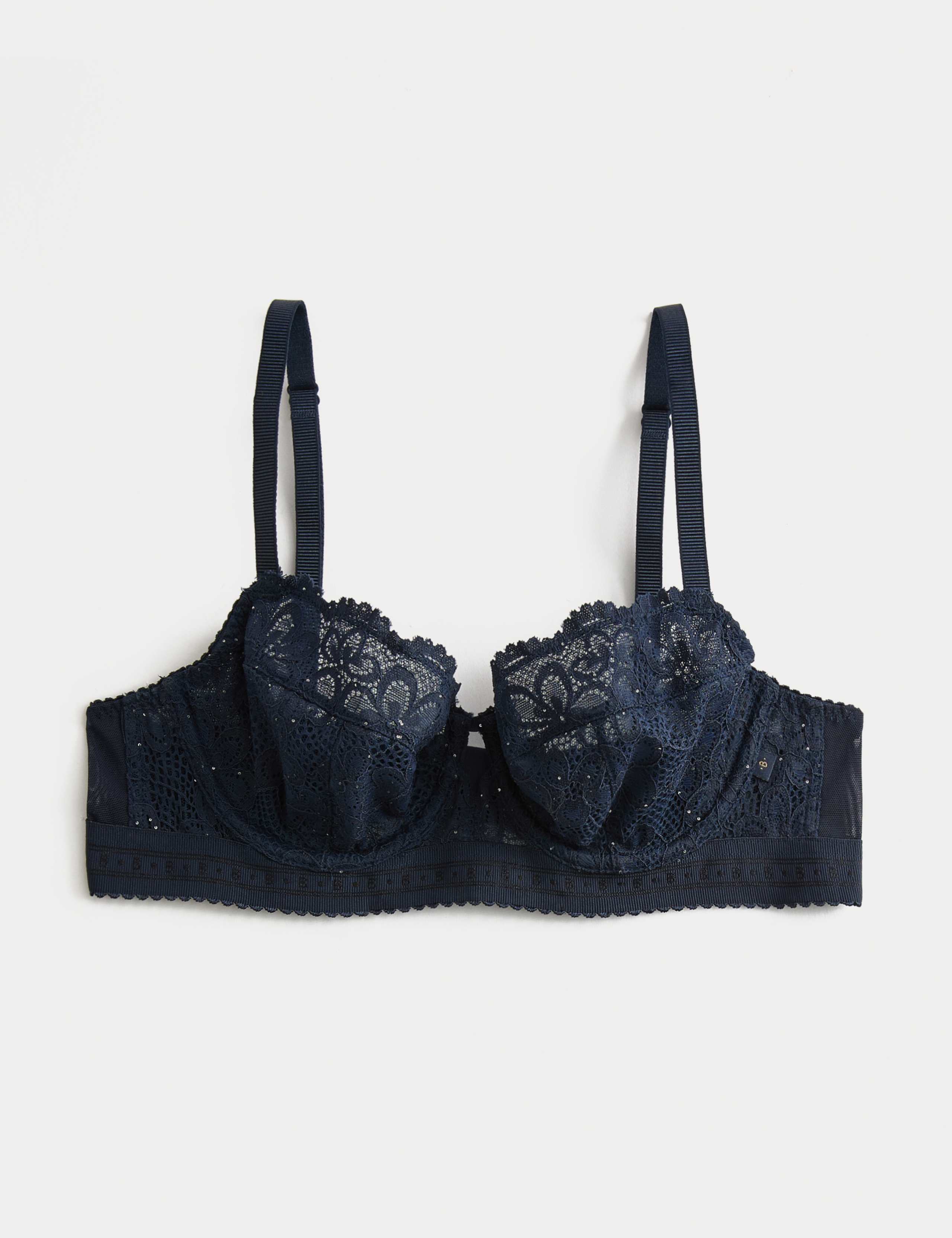 Cleo Sequin Lace Wired Balcony Bra