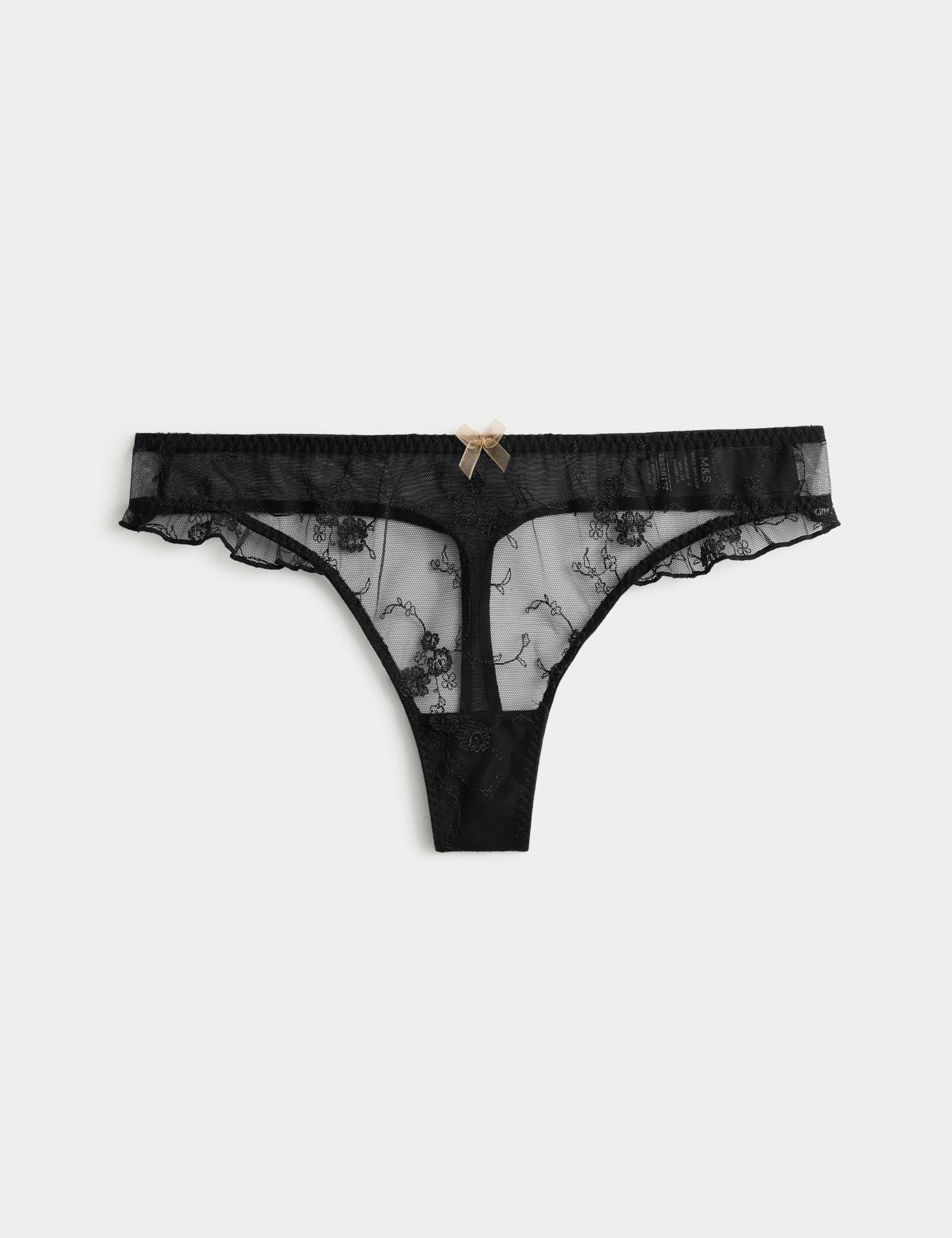 Helena Embroidery Thong