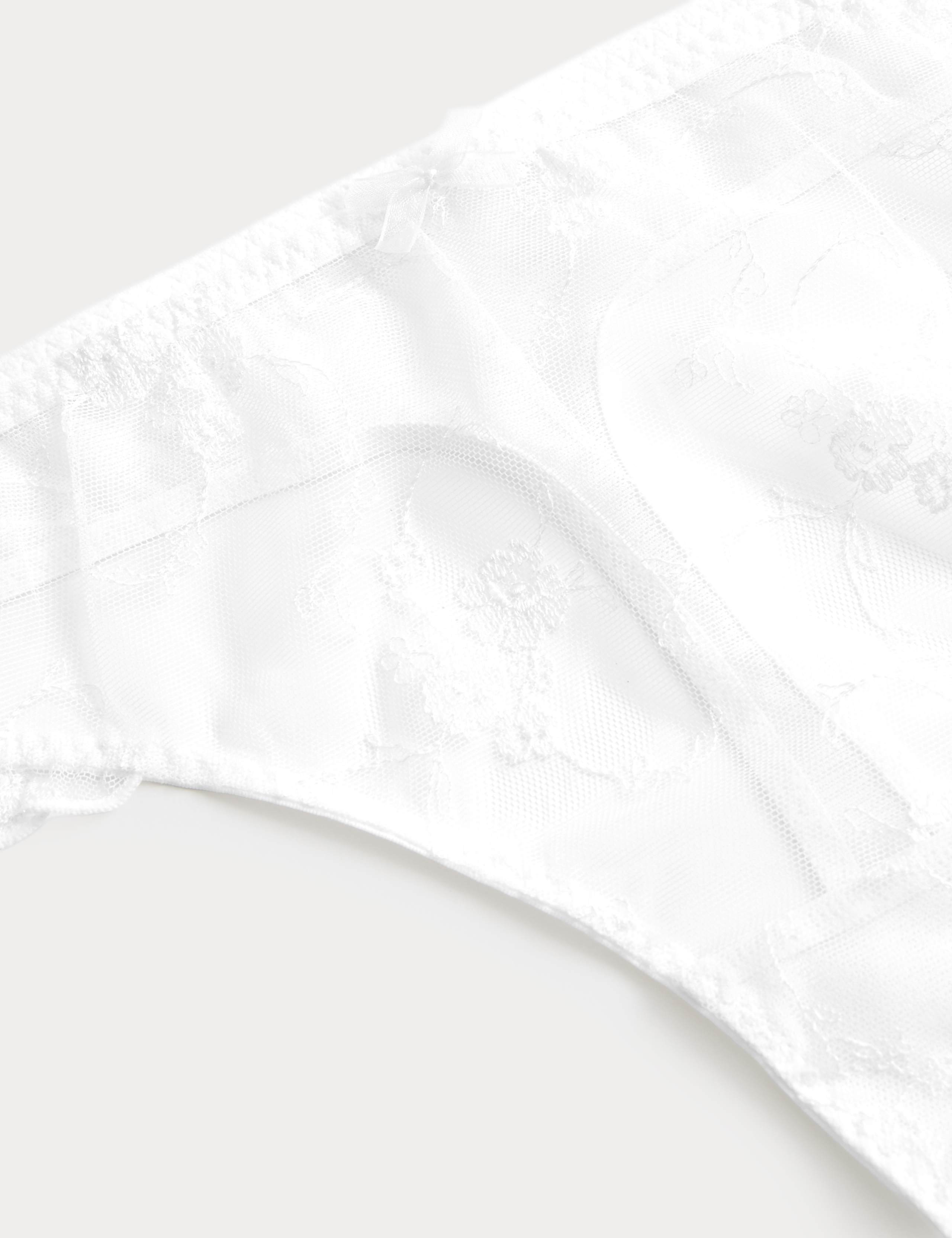 Helena Embroidery Wired Demi Cup Bra Set A-E 2 of 2