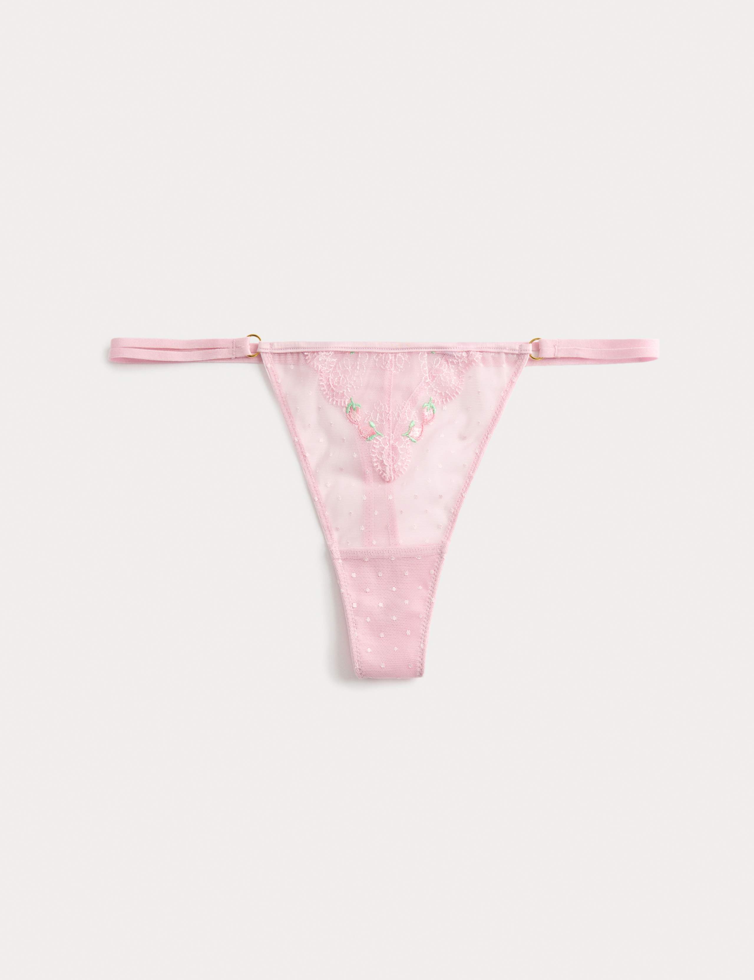 Leah Embroidery Thong
