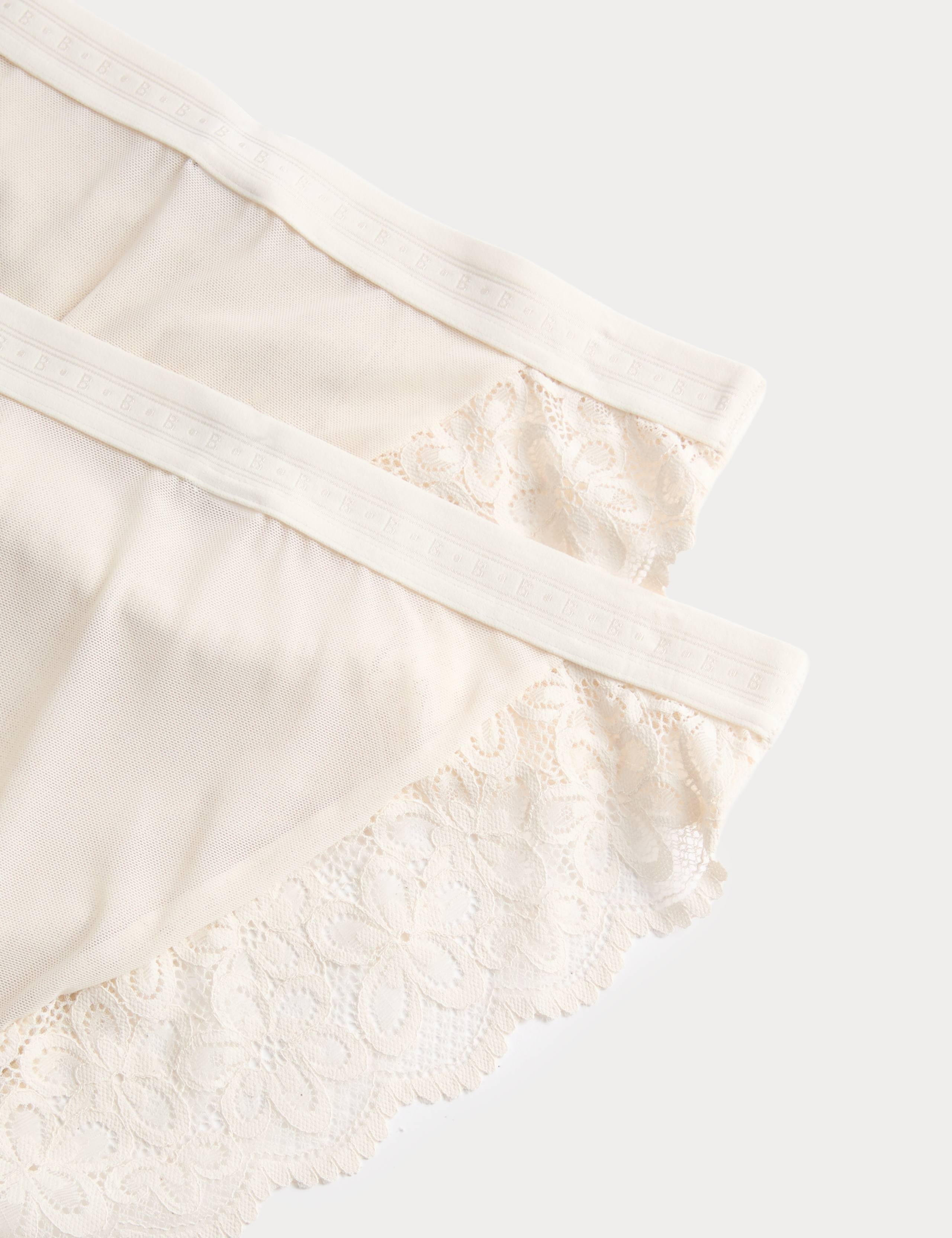 Lotta Cotton Blend Rib Non Wired Plunge Bra Set A-E 5 of 6