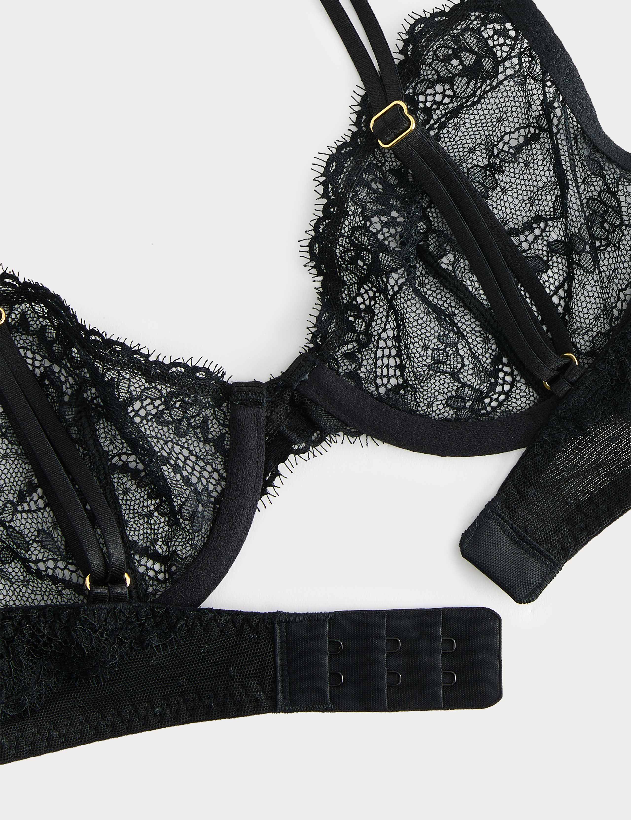 Ida Lace Wired Plunge Bra Set A-E 6 of 6