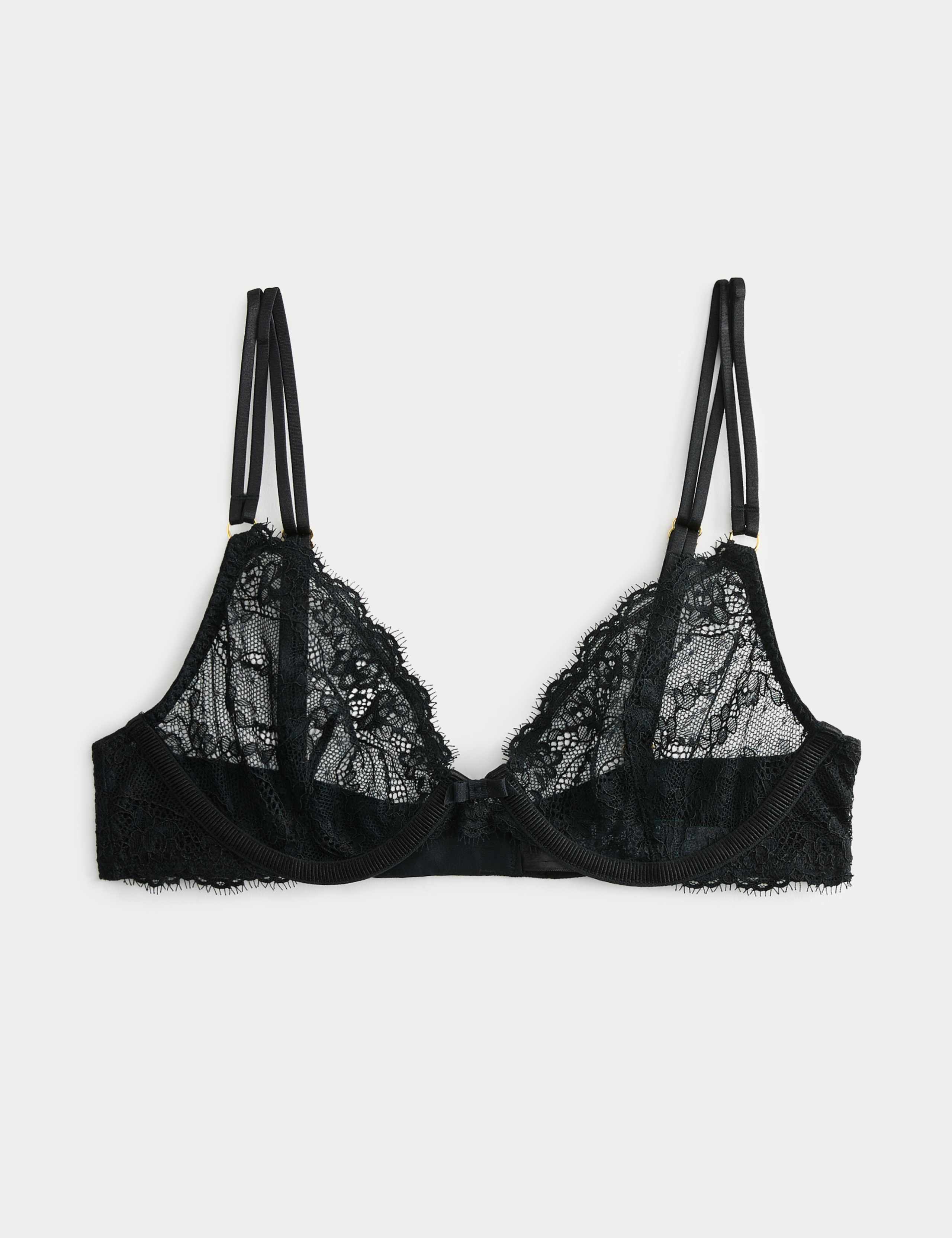 Ida Lace Wired Plunge Bra Set A-E 1 of 6