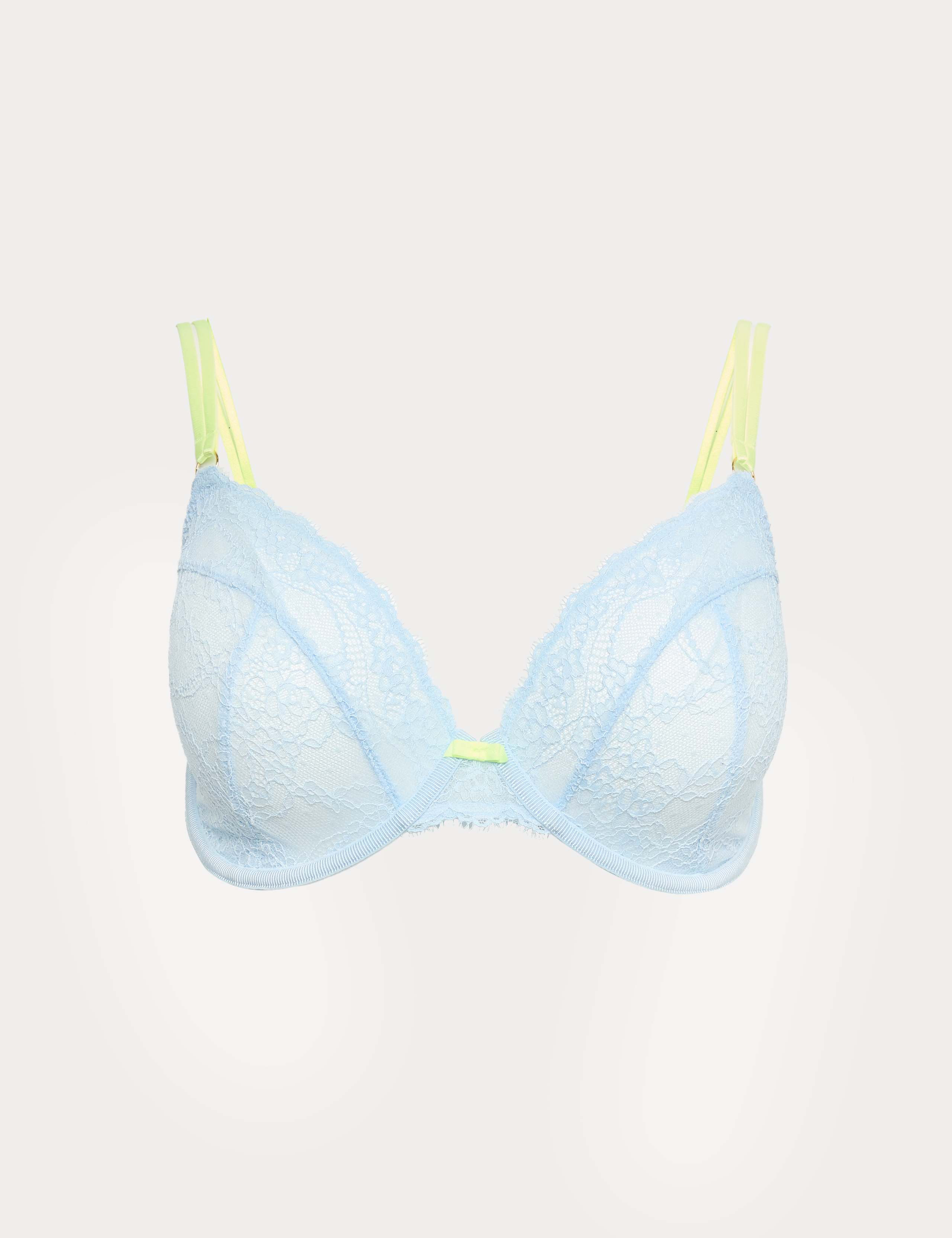 Ida Lace Wired Plunge Bra Set F-H 1 of 6