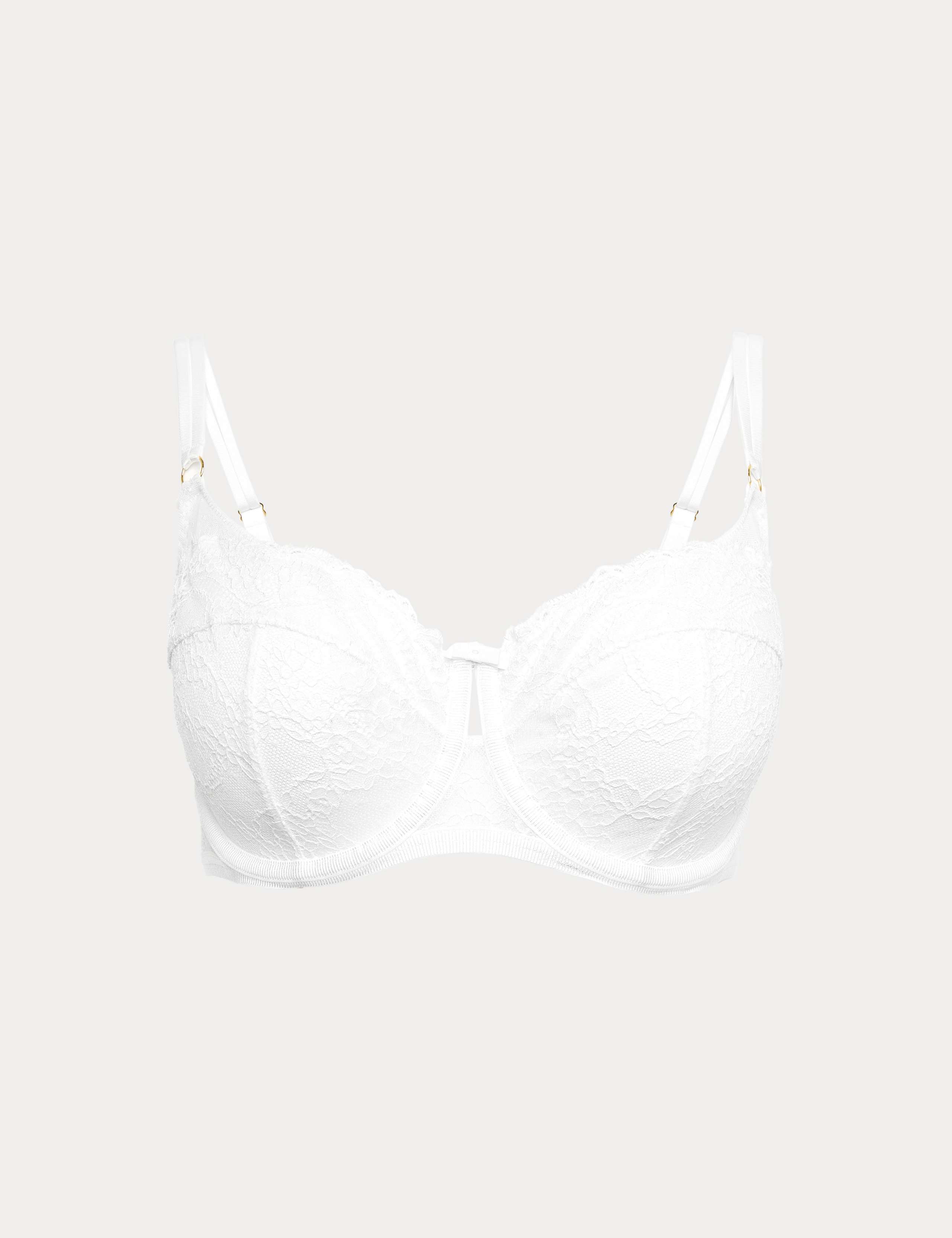 Ida Lace Wired Balcony Bra Set F-H 1 of 6