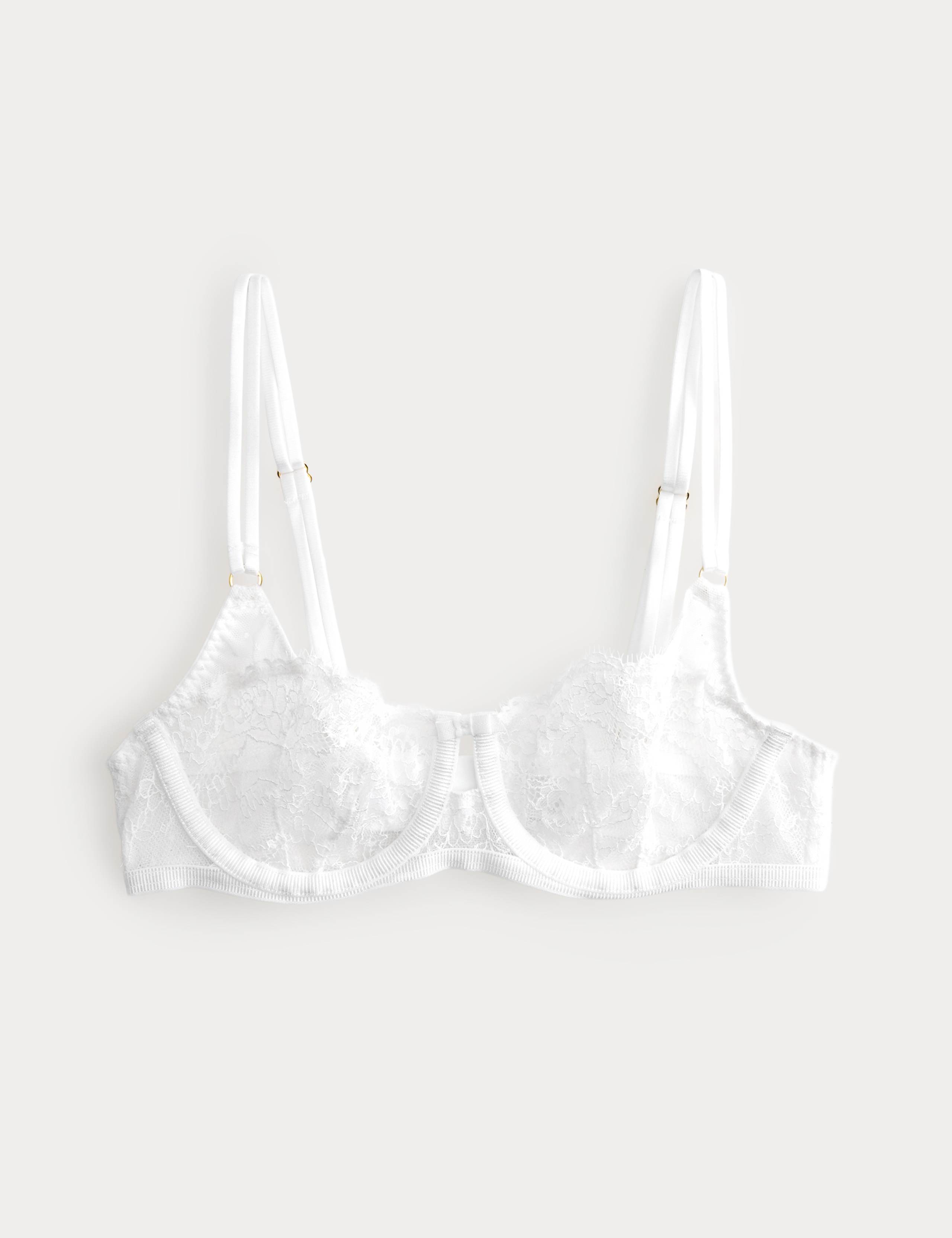 Ida Lace Wired Balcony Bra Set A-E 1 of 6