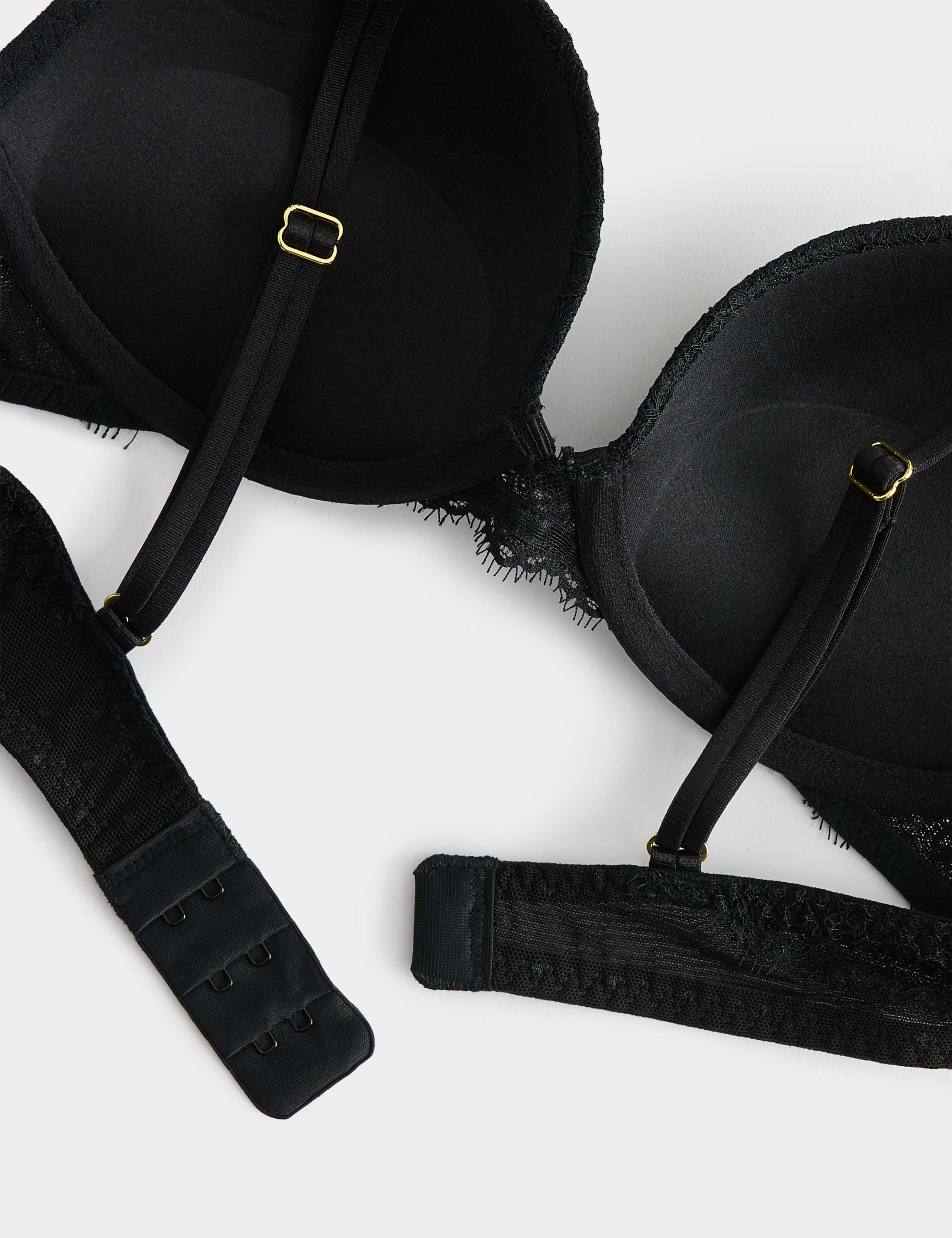 Ida Lace Wired Push-Up Plunge Bra Set A-E 6 of 6