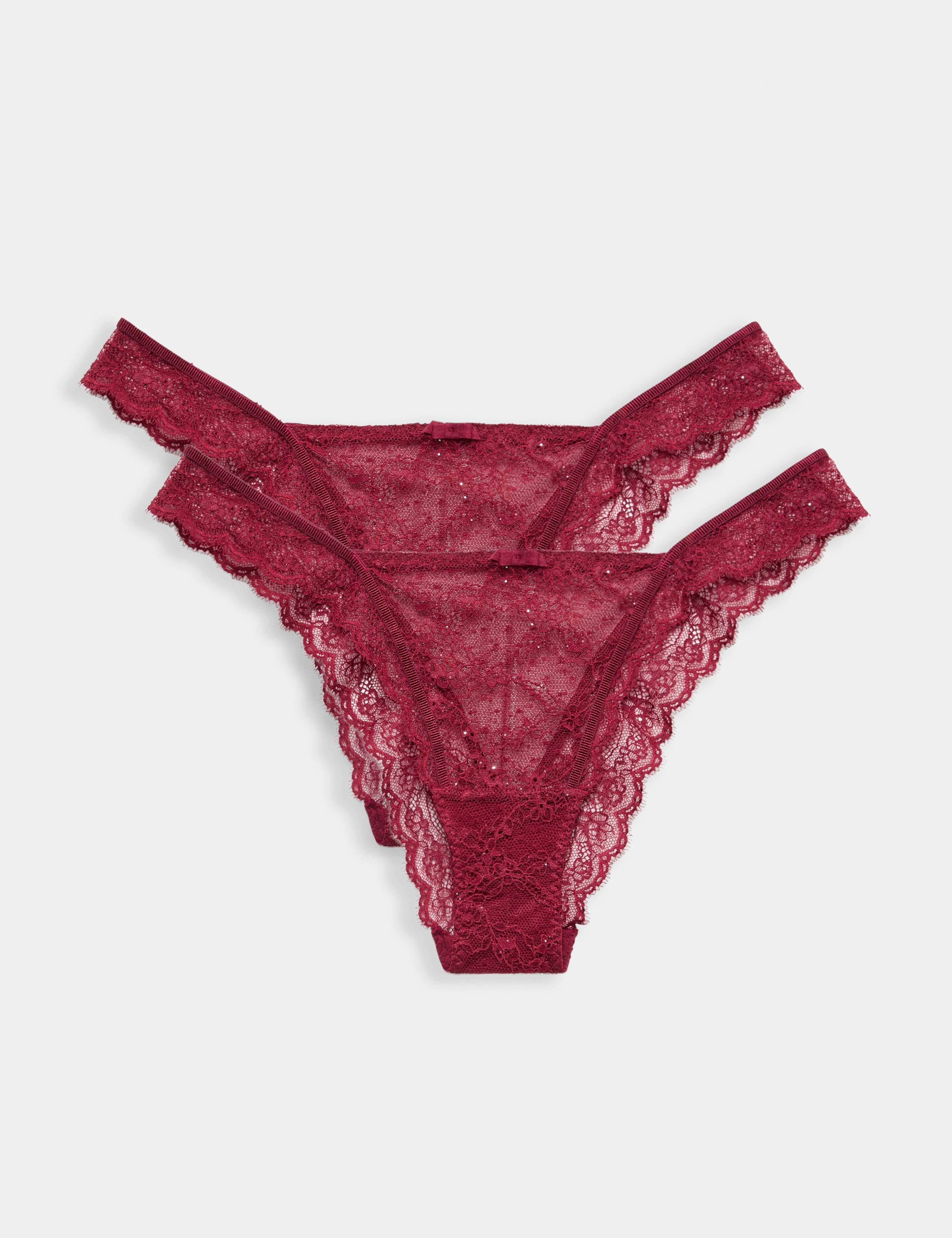 2 Pack Ida Mesh & Lace Miami Knickers