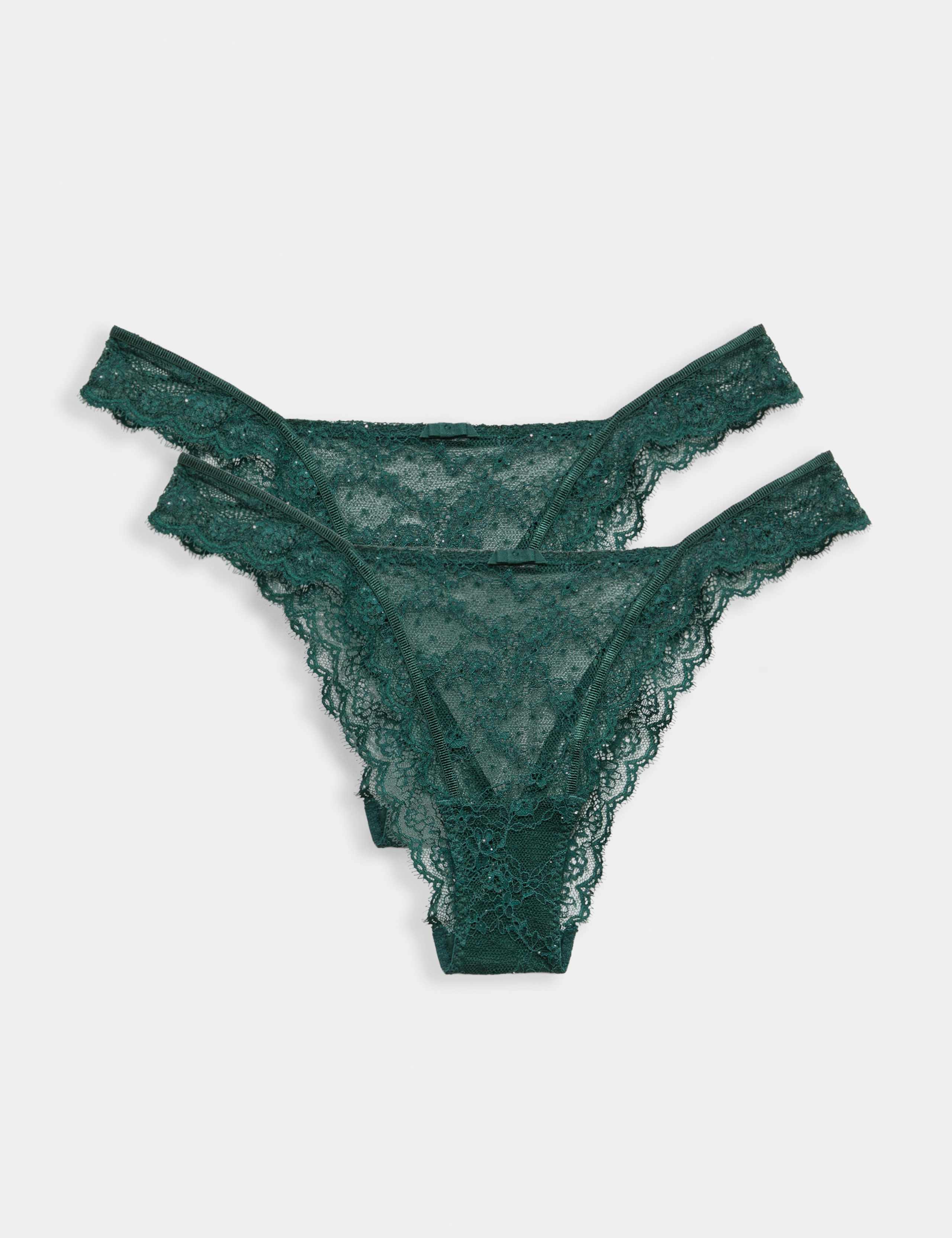 2 Pack Ida Mesh & Lace Miami Knickers