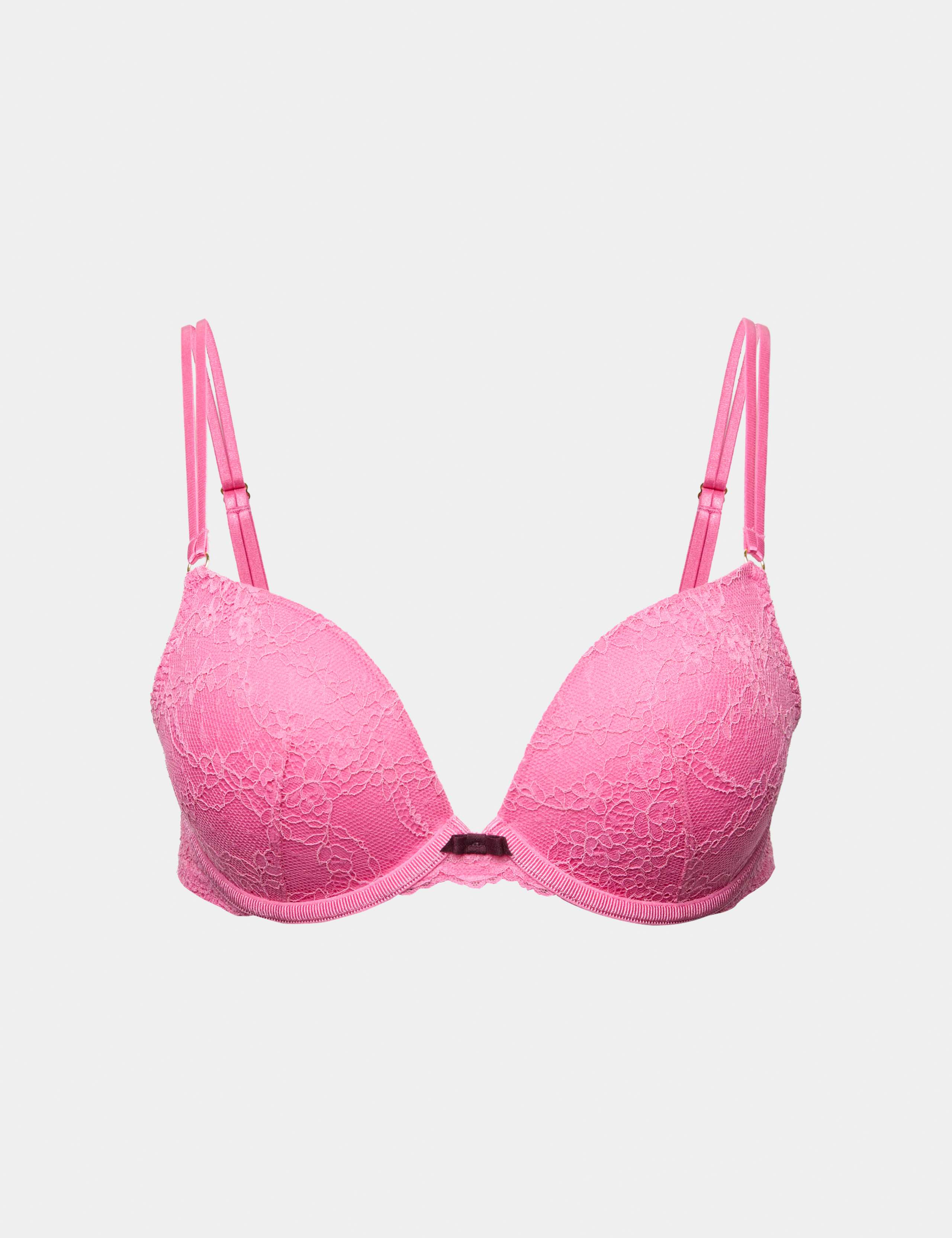 Ida Lace Padded Wired Push-Up Plunge Bra Set A-E 1 of 6